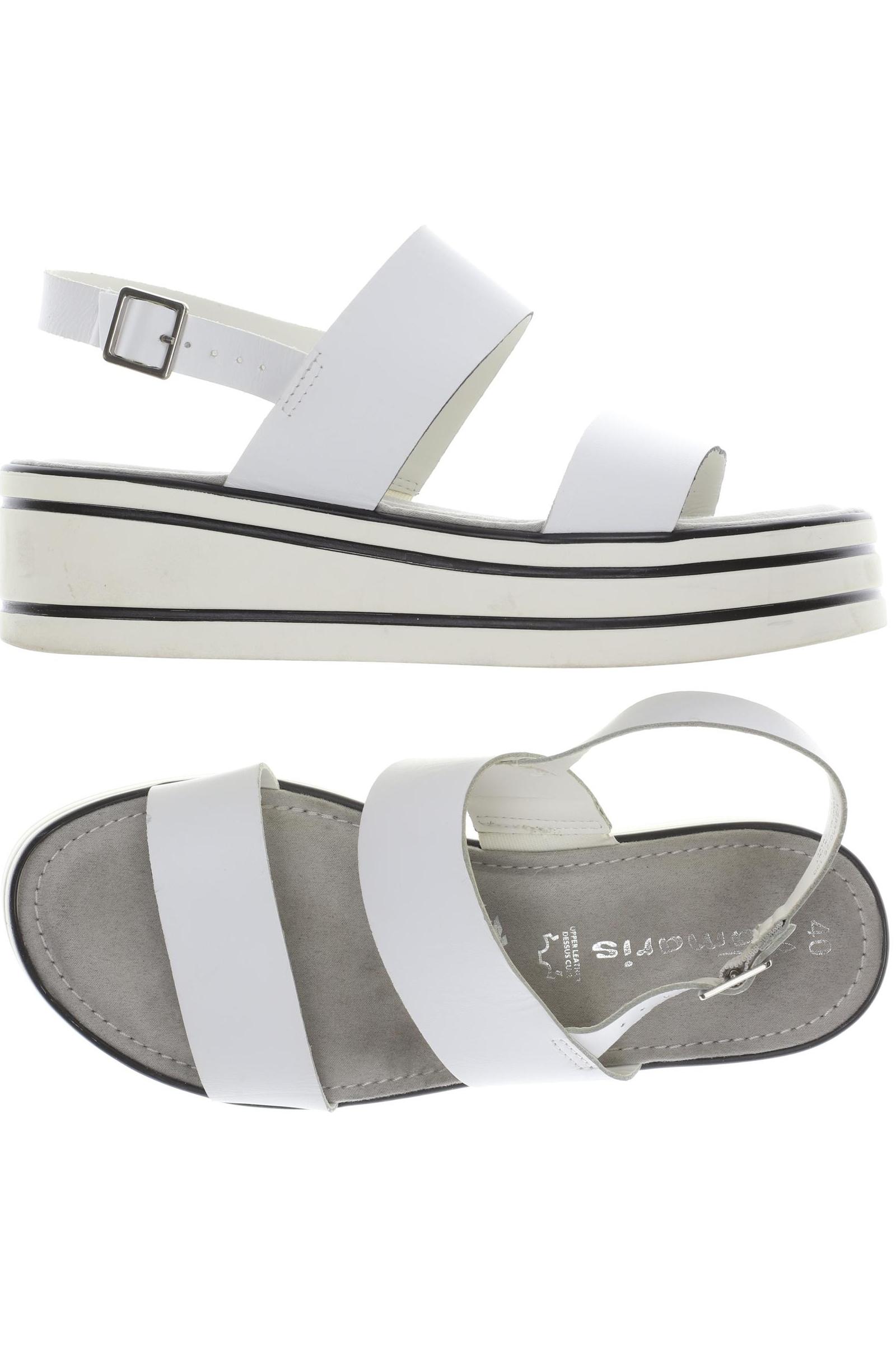 

Tamaris Damen Sandale, weiß, Gr. 40