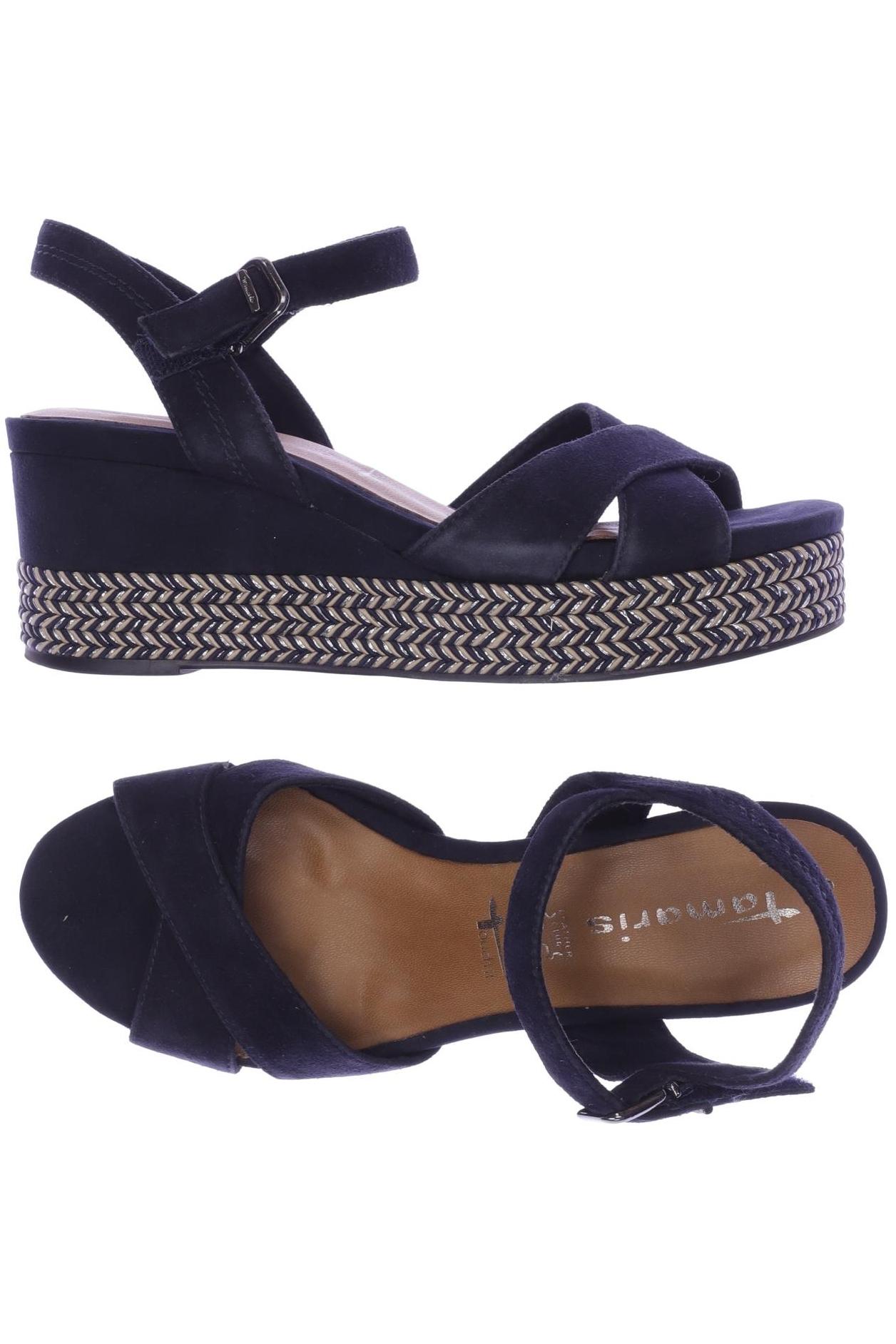 

Tamaris Damen Sandale, marineblau, Gr. 39