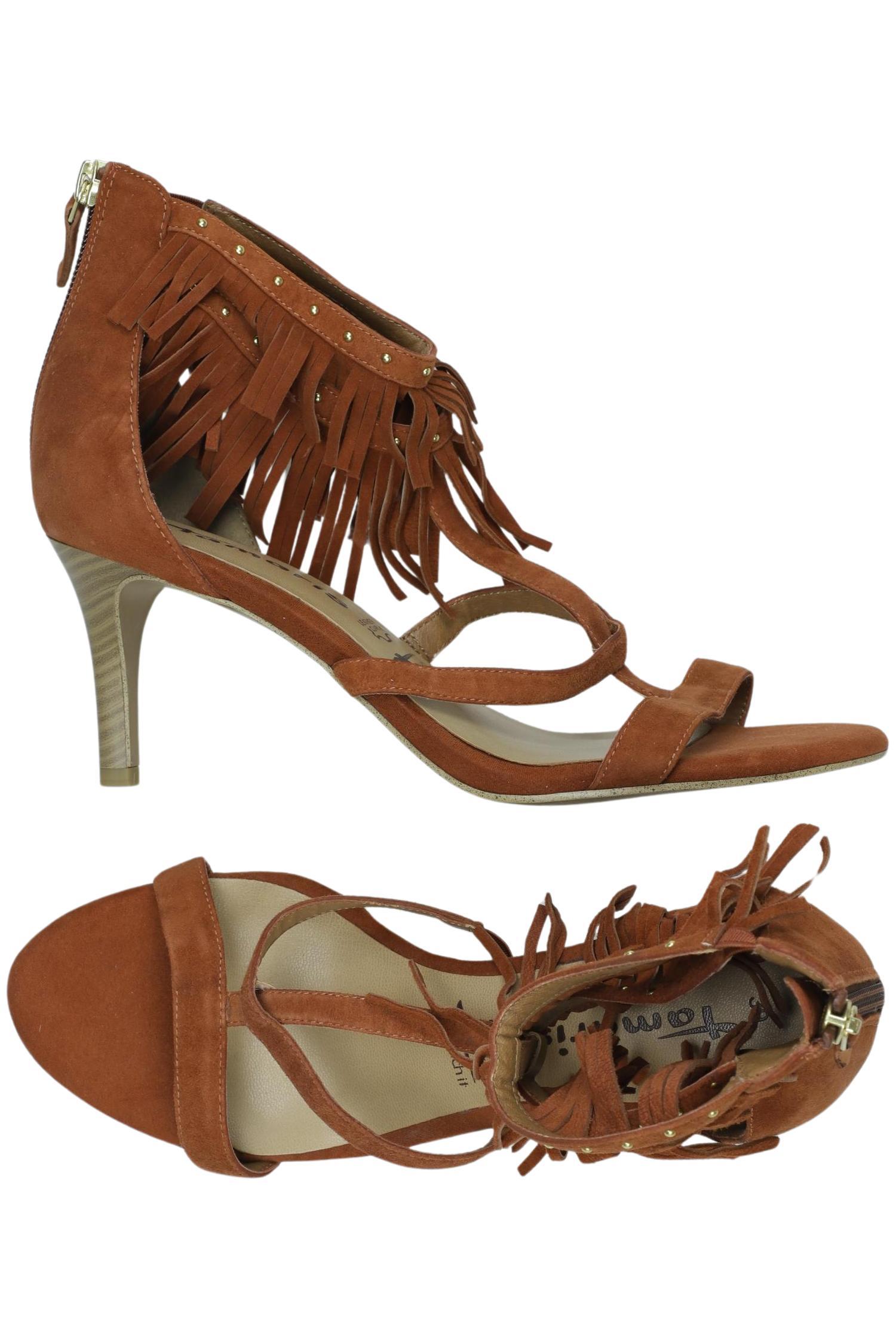 

Tamaris Damen Sandale, braun, Gr. 39