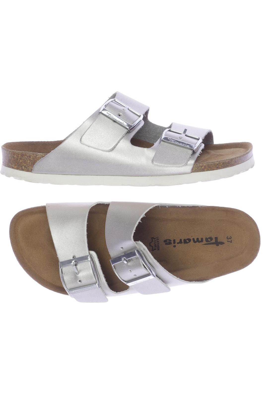 

Tamaris Damen Sandale, silber, Gr. 37