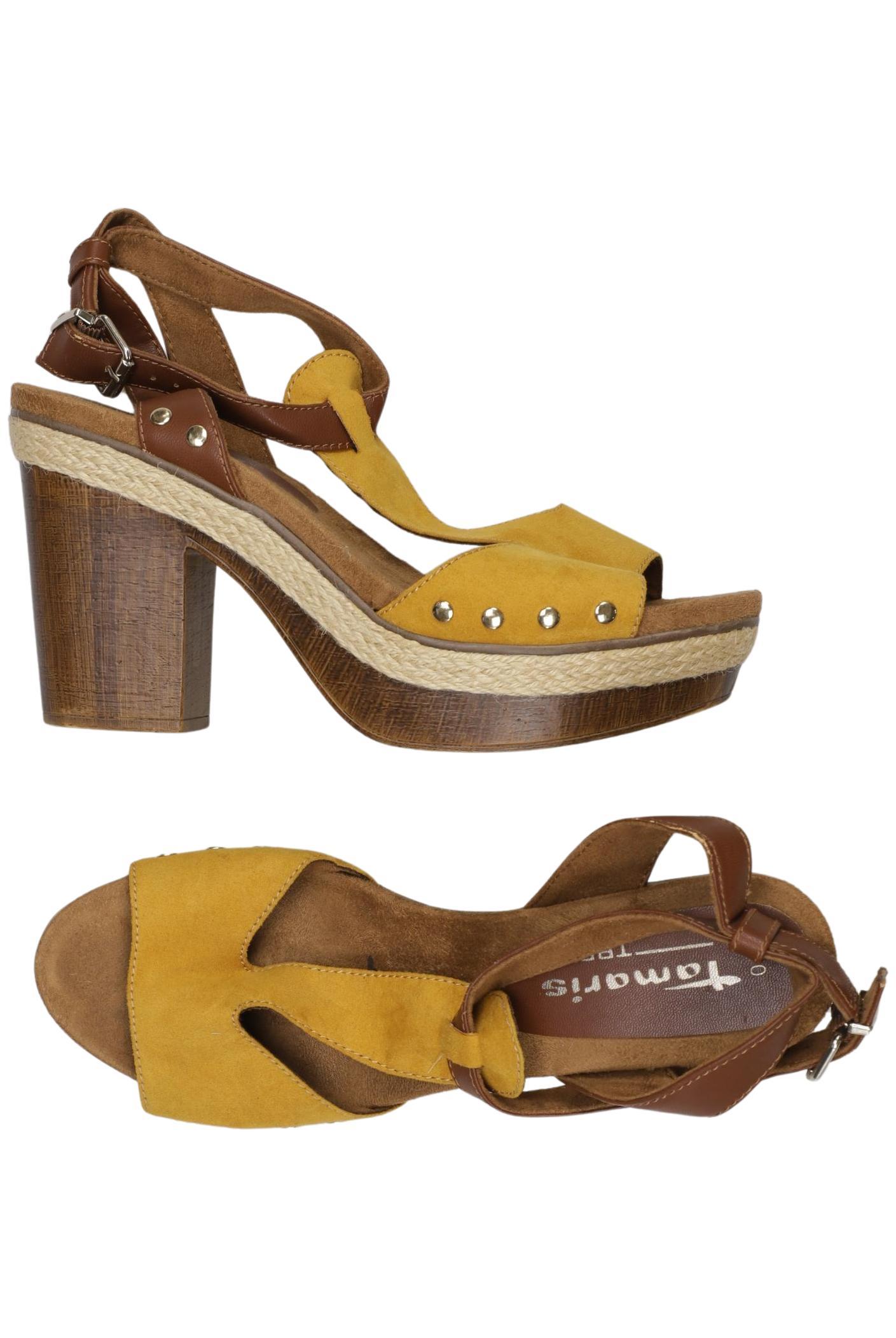 

Tamaris Damen Sandale, cremeweiß, Gr. 40