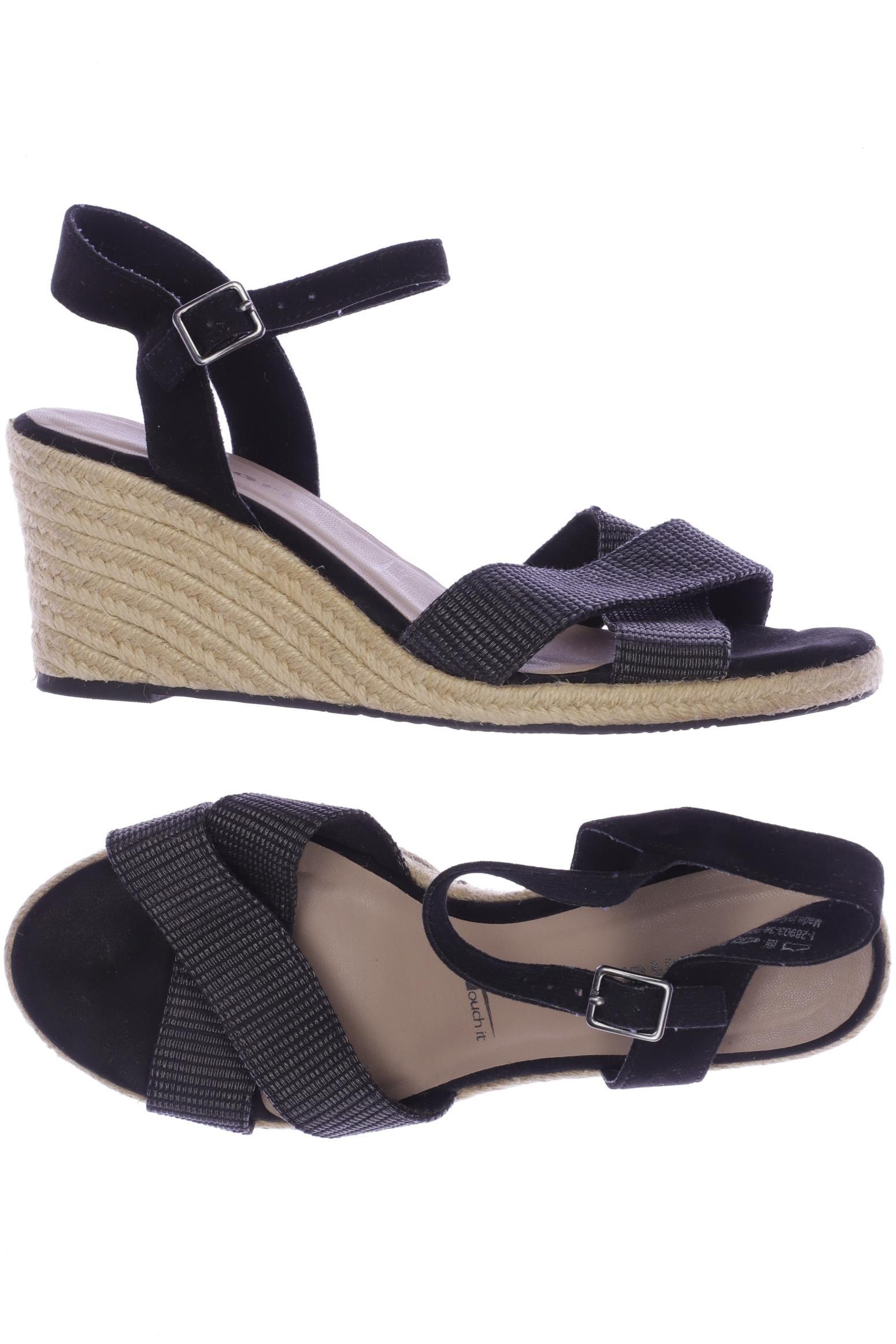 

Tamaris Damen Sandale, schwarz, Gr. 40