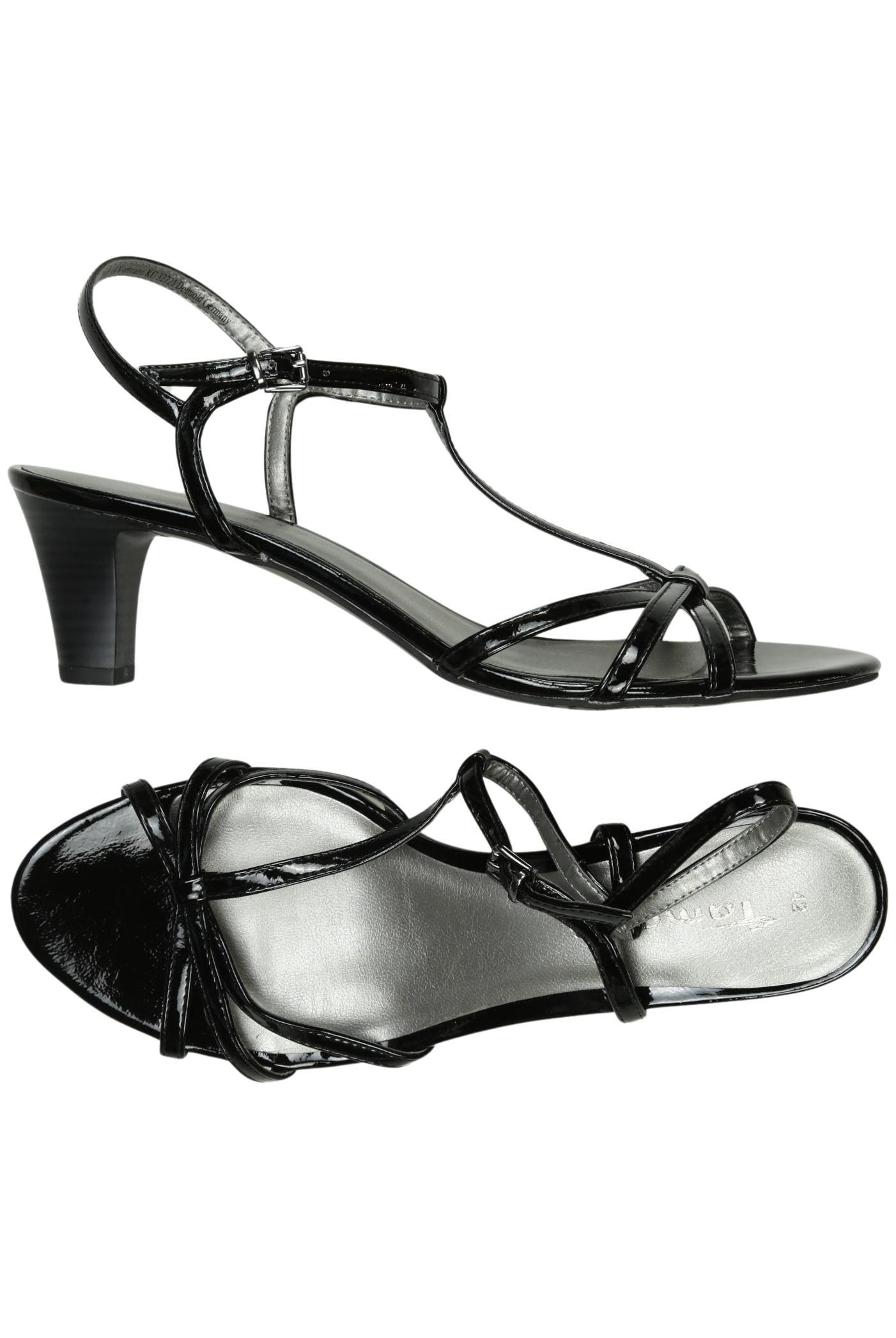 

Tamaris Damen Sandale, schwarz, Gr. 42