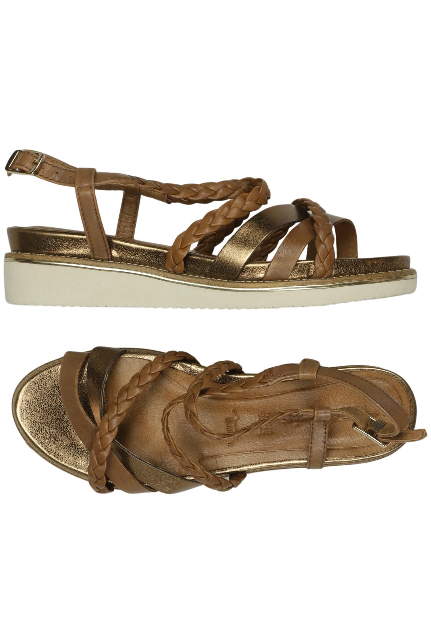 

Tamaris Damen Sandale, gold, Gr. 39