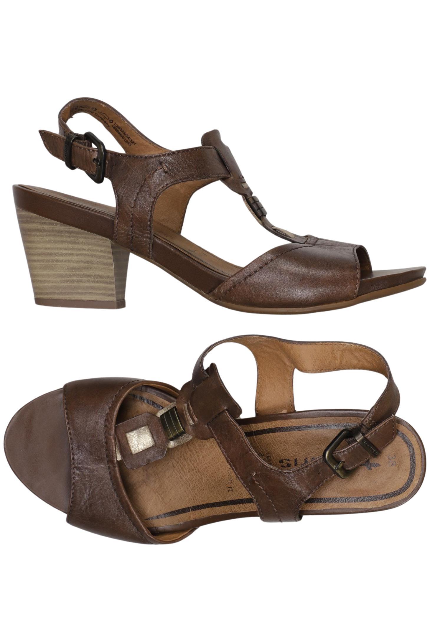 

Tamaris Damen Sandale, braun, Gr. 38