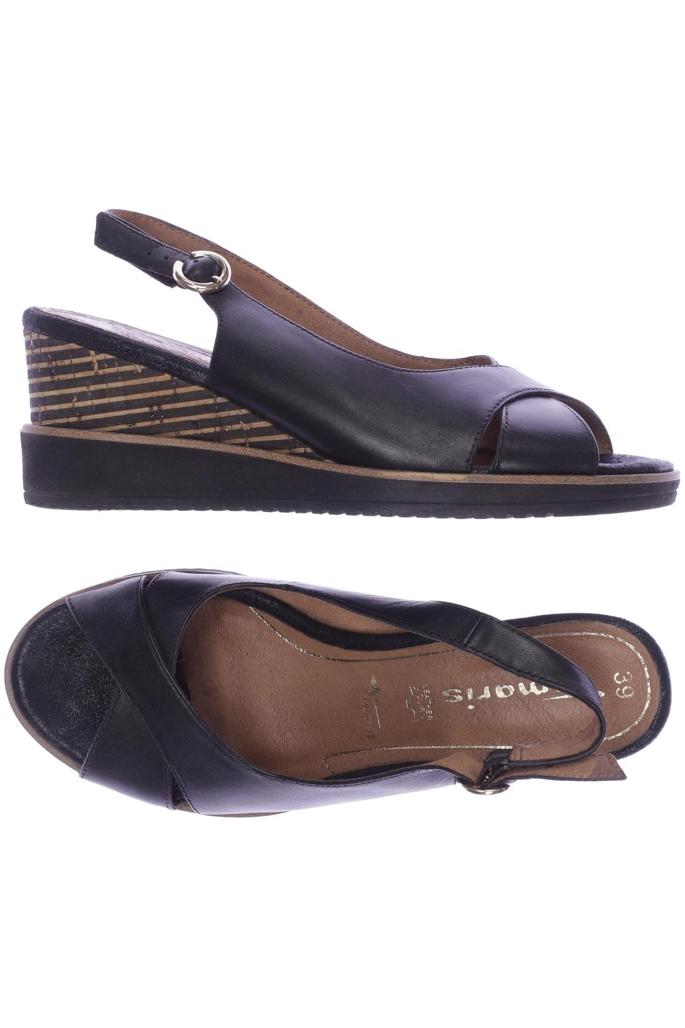 

Tamaris Damen Sandale, schwarz, Gr. 39