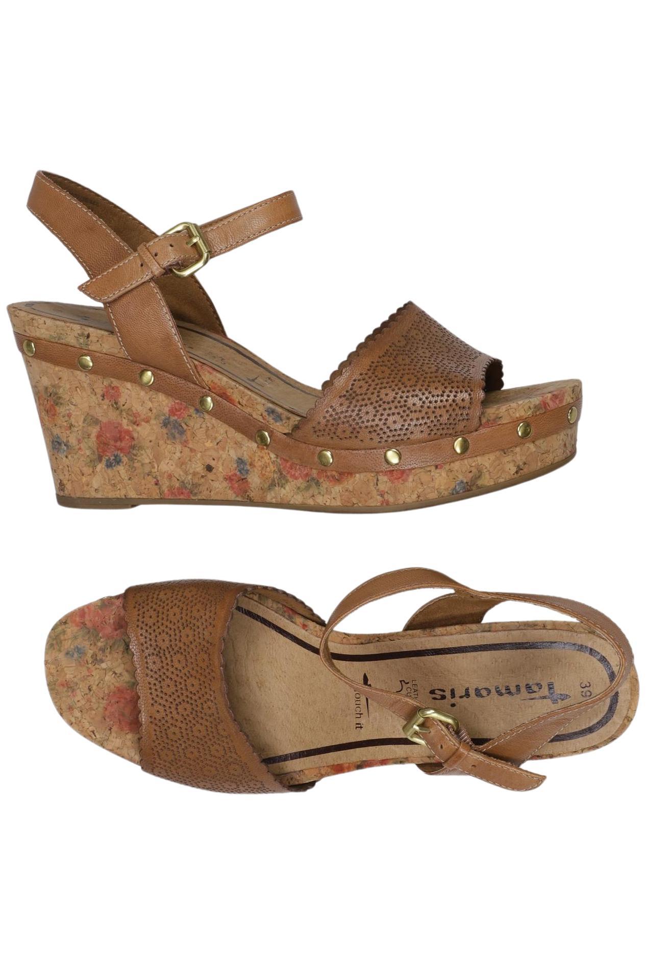 

Tamaris Damen Sandale, braun, Gr. 39