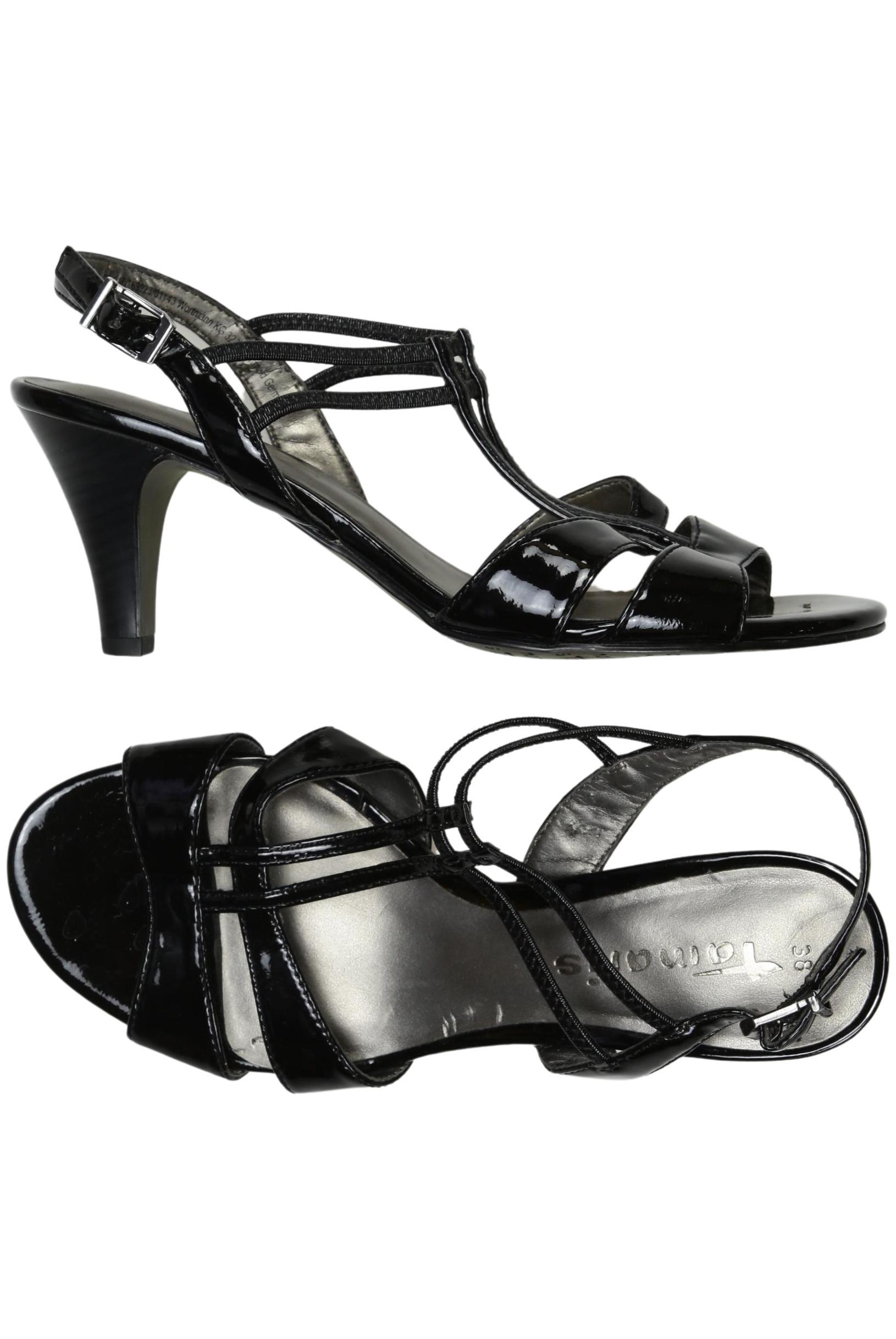 

Tamaris Damen Sandale, schwarz, Gr. 38