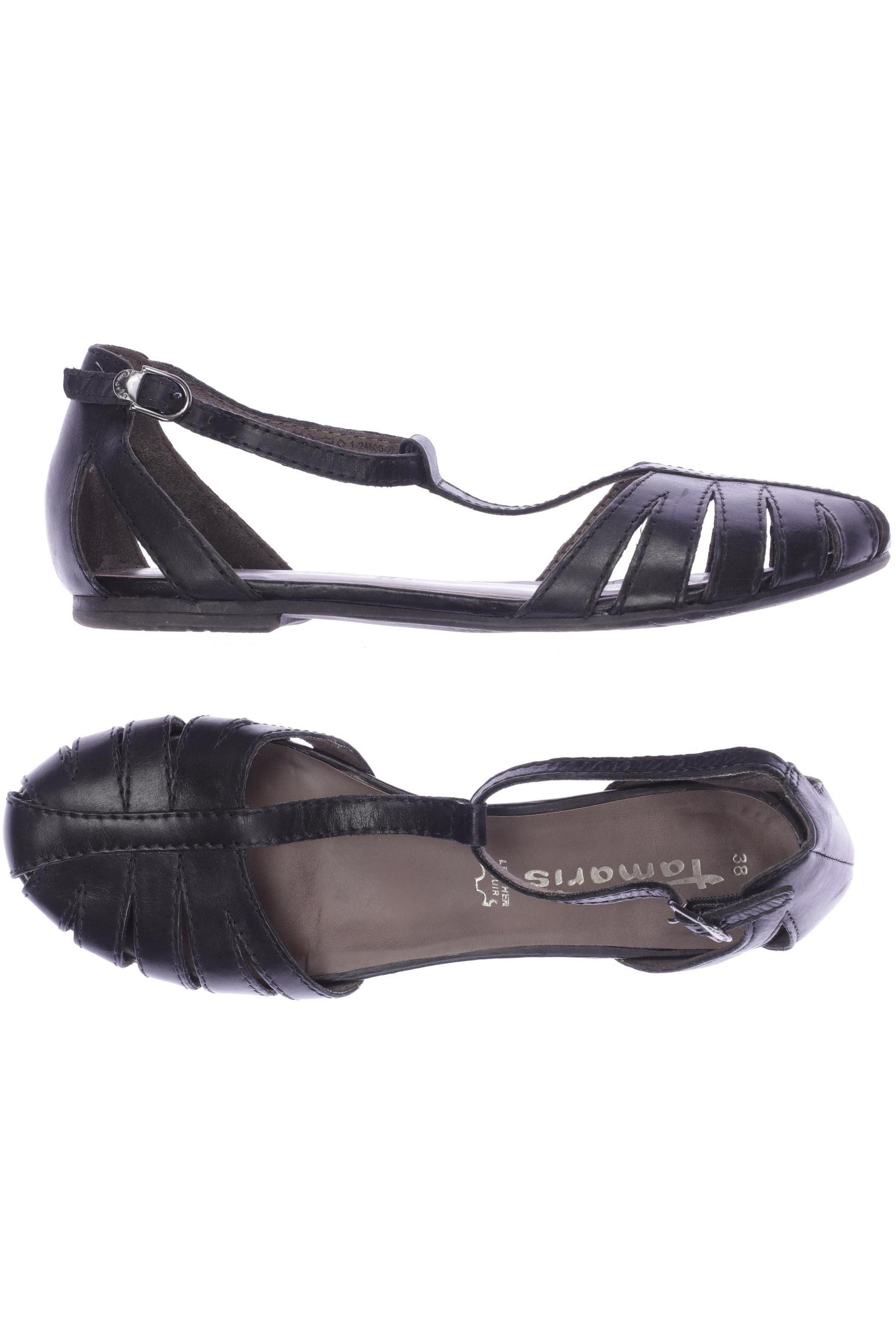 

Tamaris Damen Sandale, schwarz, Gr. 38