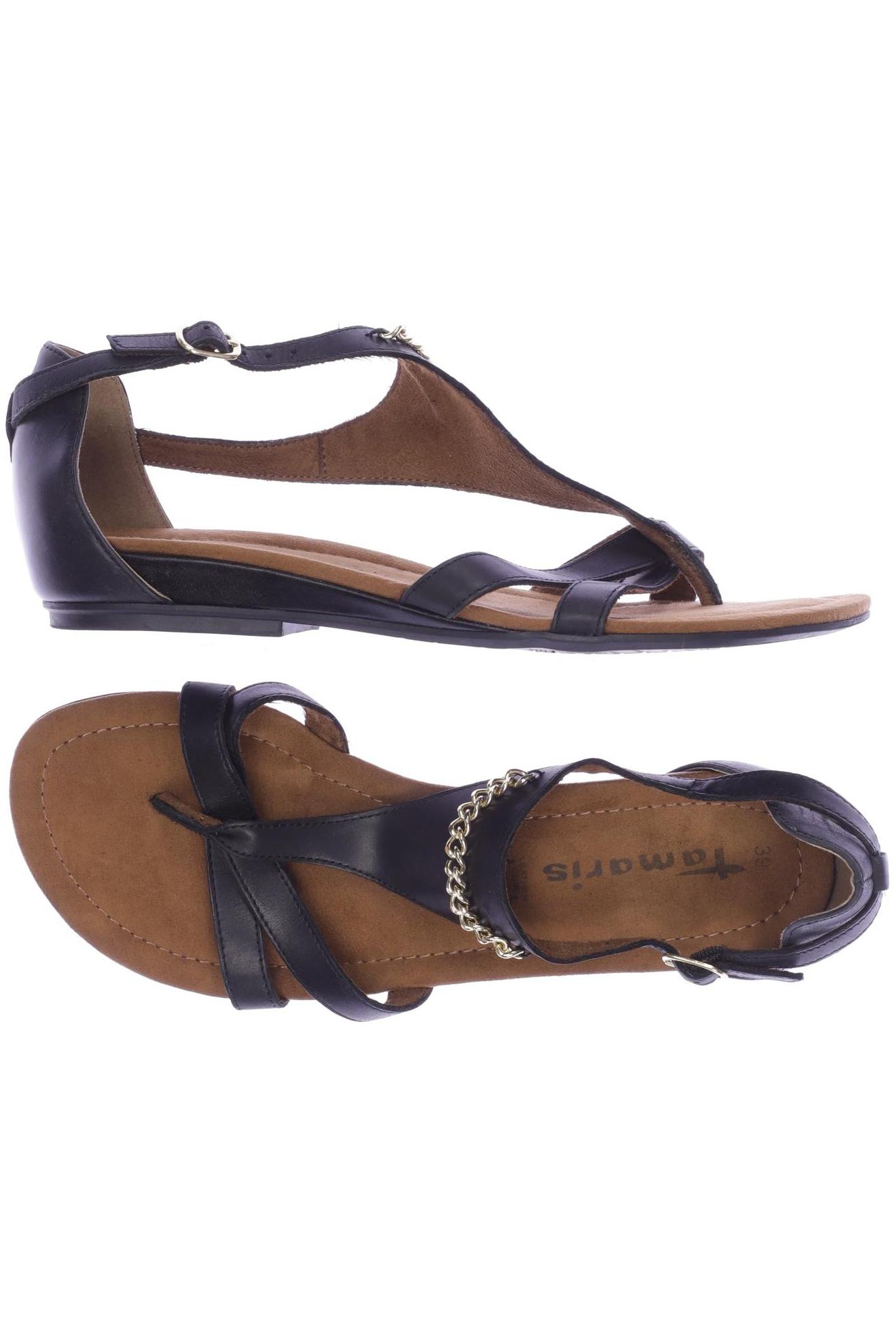 

Tamaris Damen Sandale, schwarz, Gr. 39