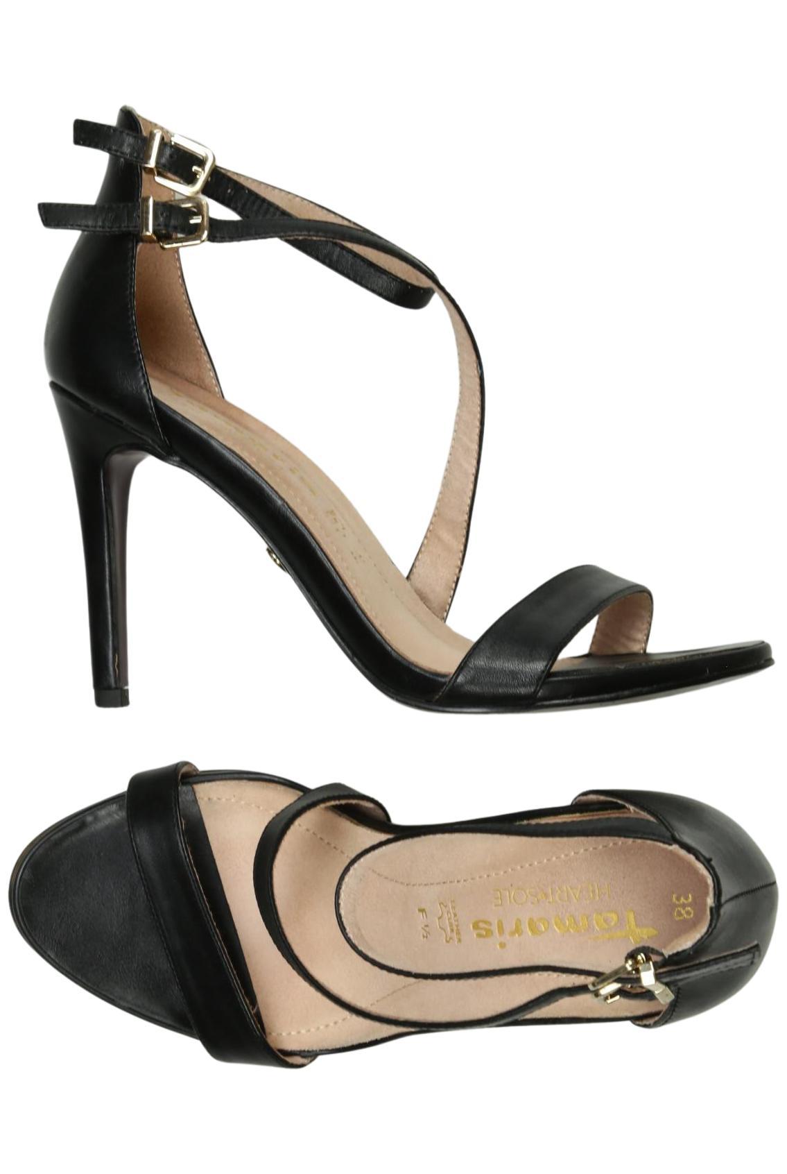 

Tamaris Damen Sandale, schwarz, Gr. 38