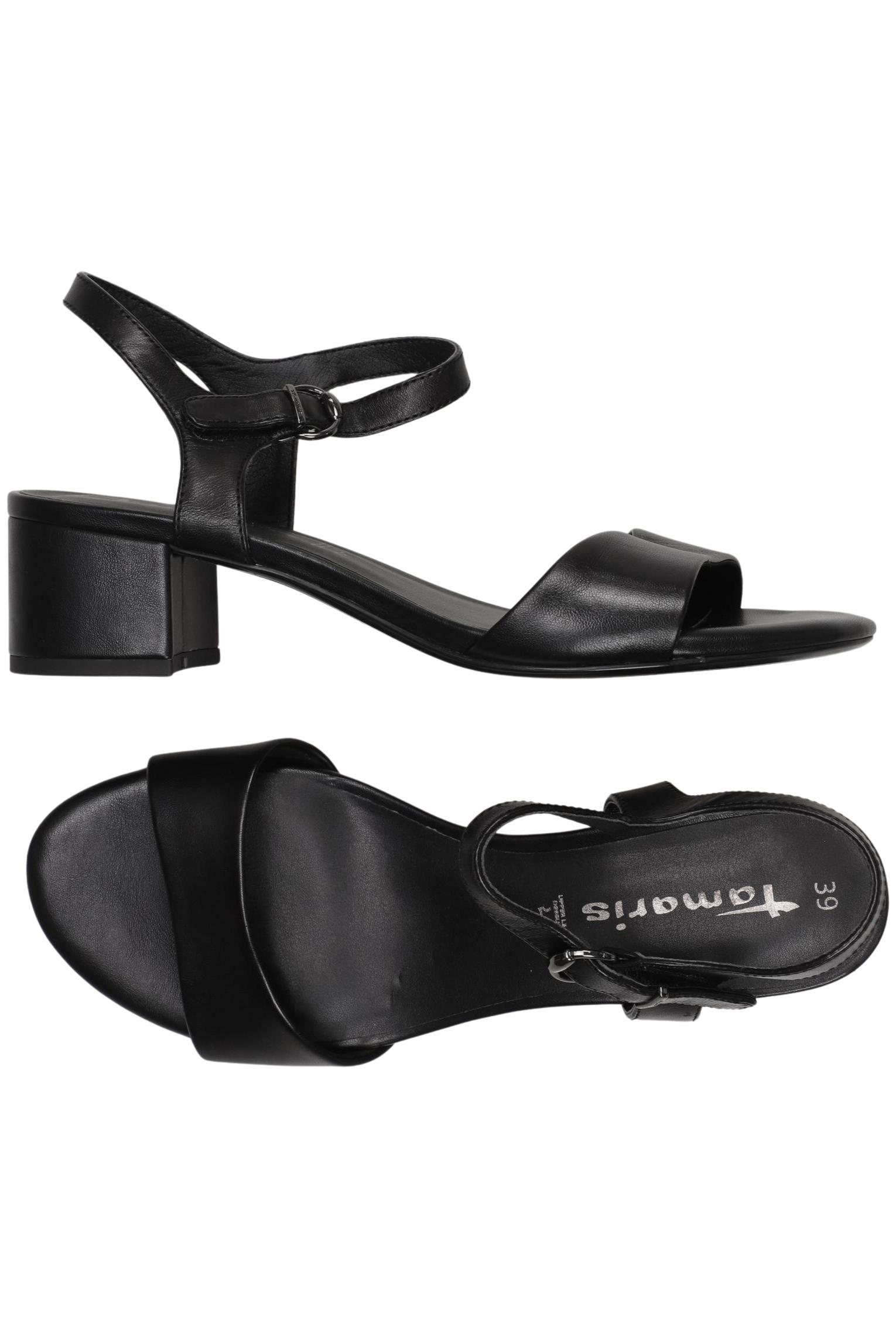 

Tamaris Damen Sandale, schwarz, Gr. 39