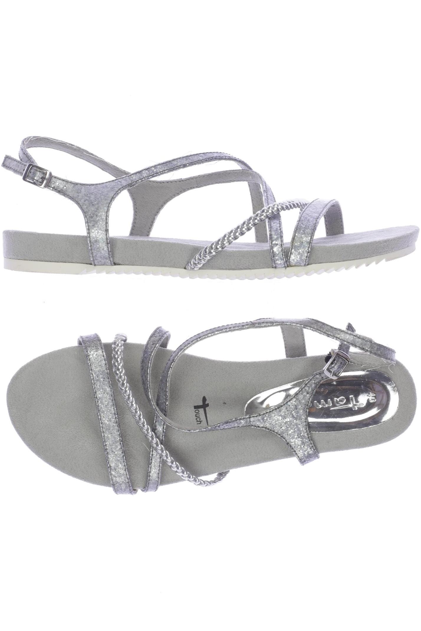 

Tamaris Damen Sandale, silber, Gr. 40