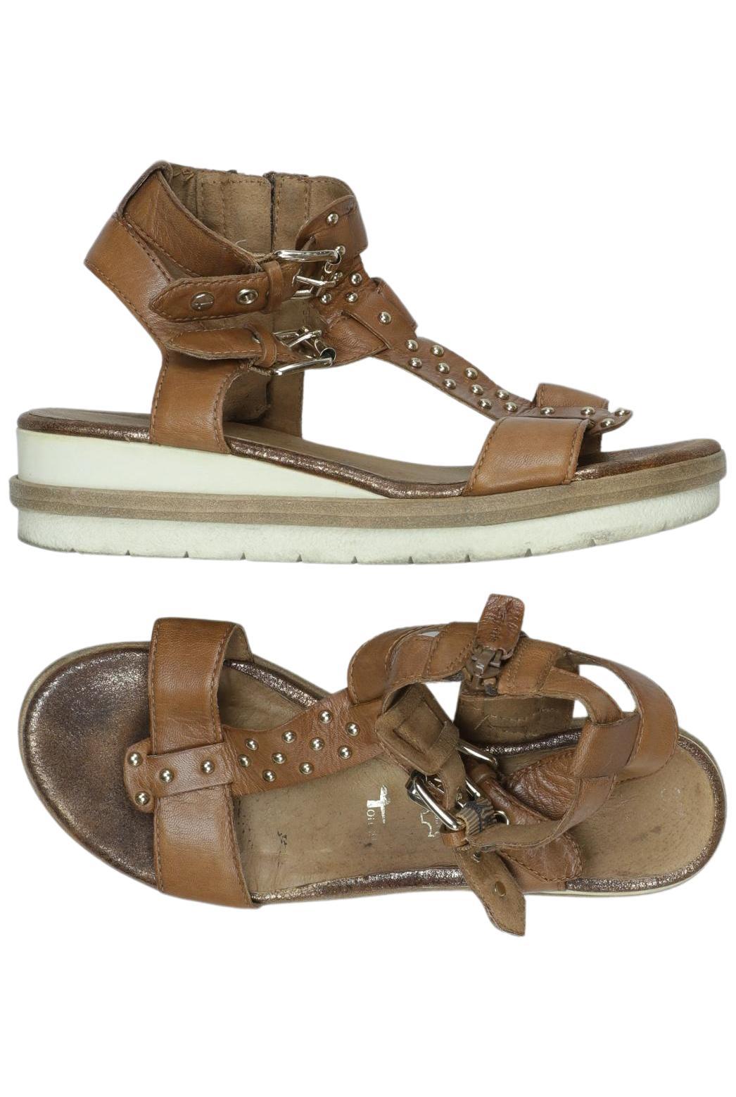 

Tamaris Damen Sandale, braun, Gr. 37