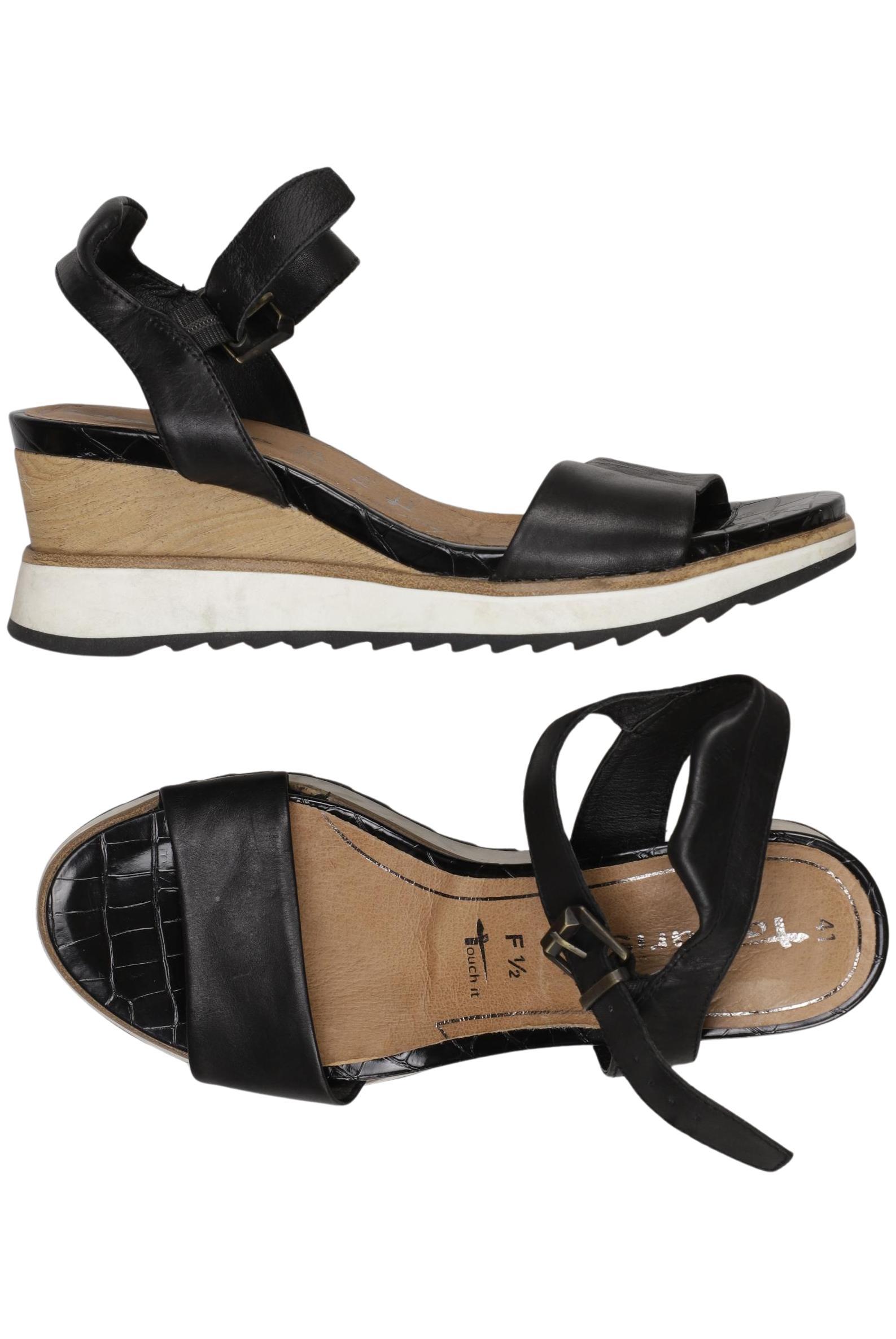 

Tamaris Damen Sandale, schwarz, Gr. 41