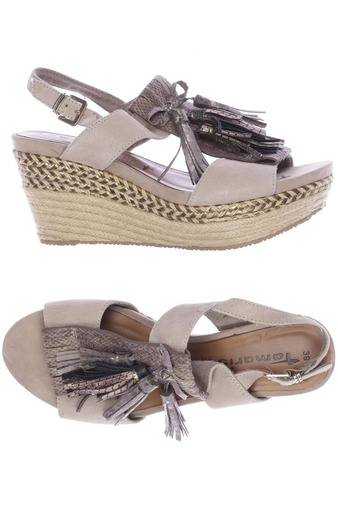 

Tamaris Damen Sandale, beige, Gr. 39