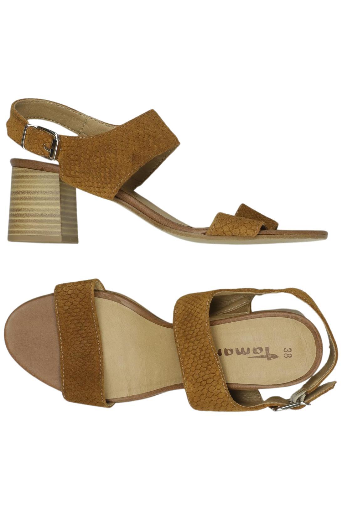 

Tamaris Damen Sandale, braun, Gr. 38