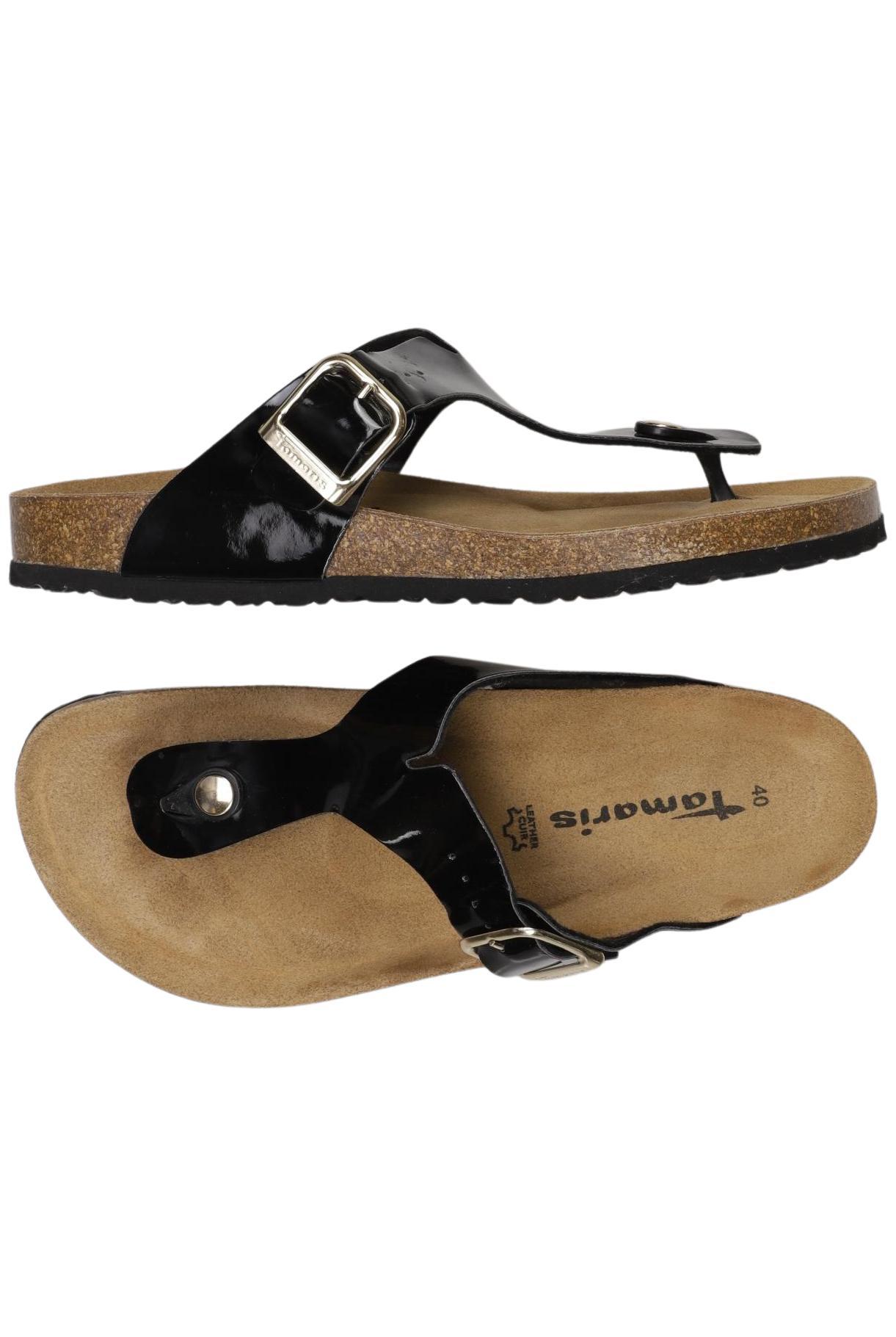 

Tamaris Damen Sandale, schwarz, Gr. 40