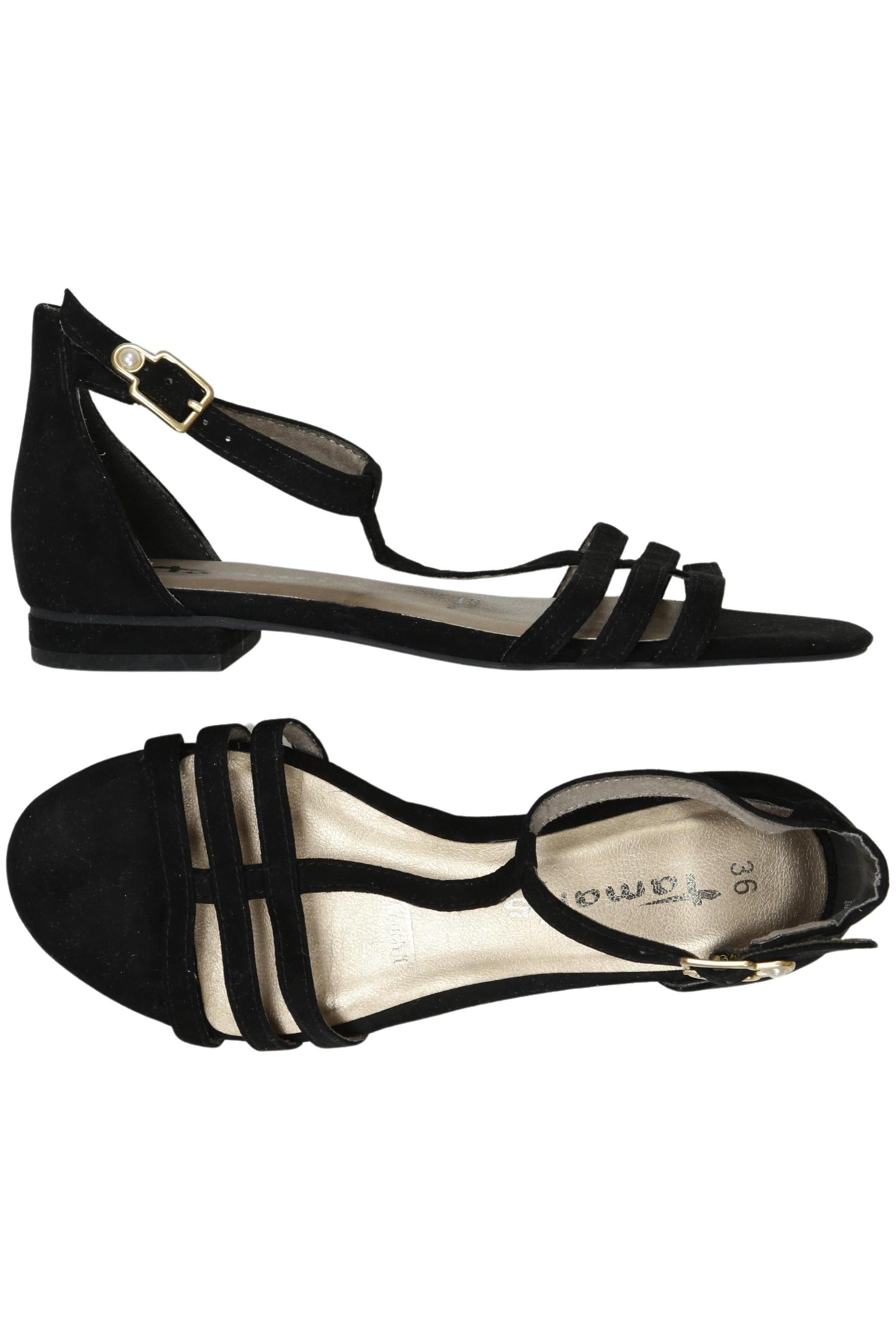 

Tamaris Damen Sandale, schwarz, Gr. 36
