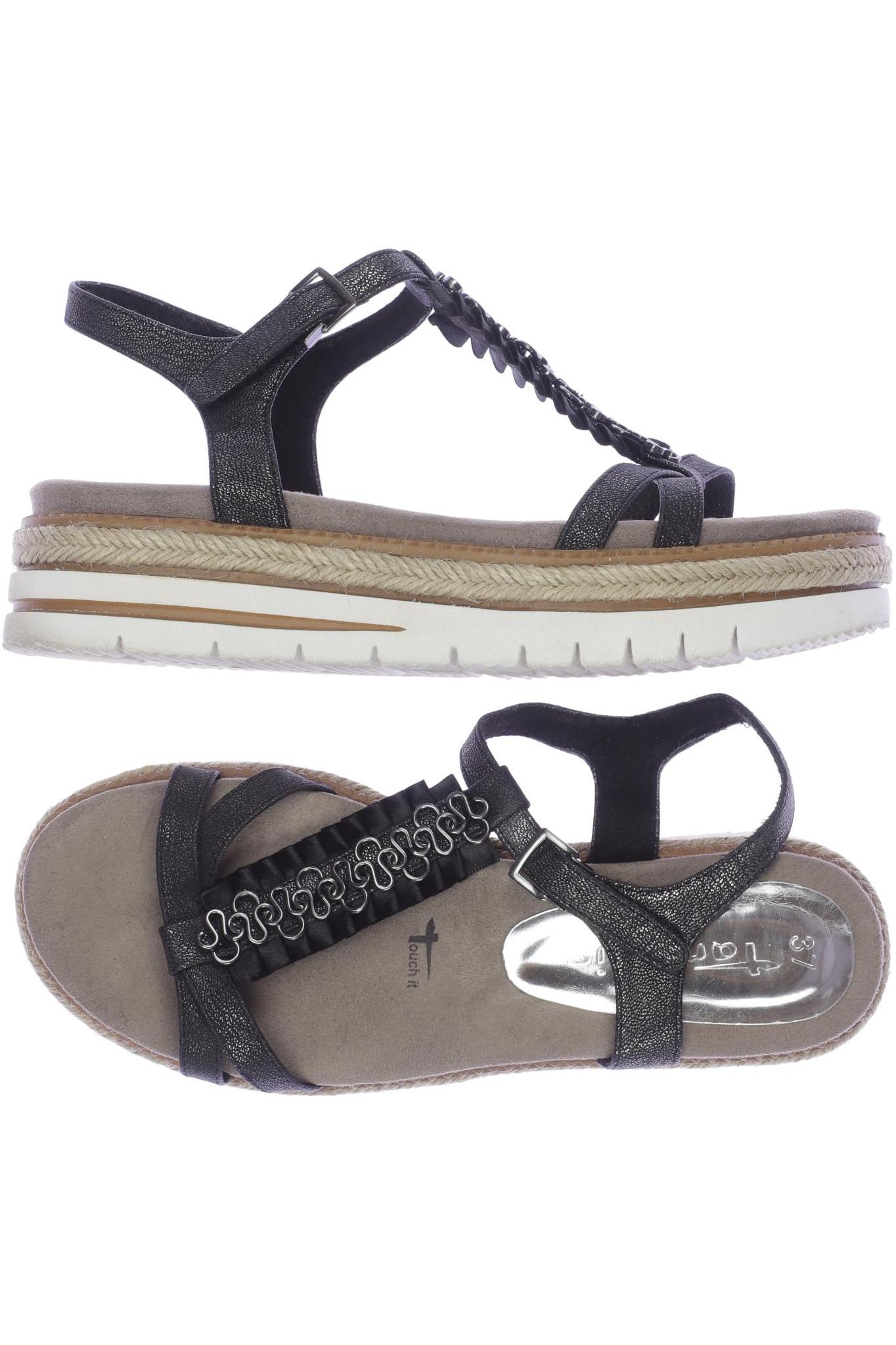 

Tamaris Damen Sandale, schwarz, Gr. 37