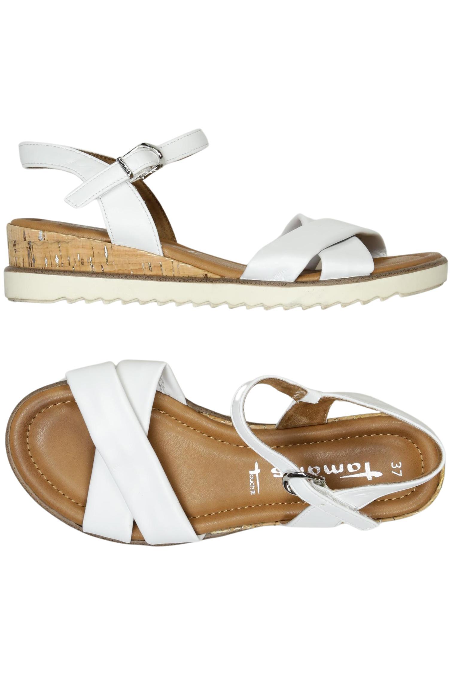 

Tamaris Damen Sandale, weiß, Gr. 37