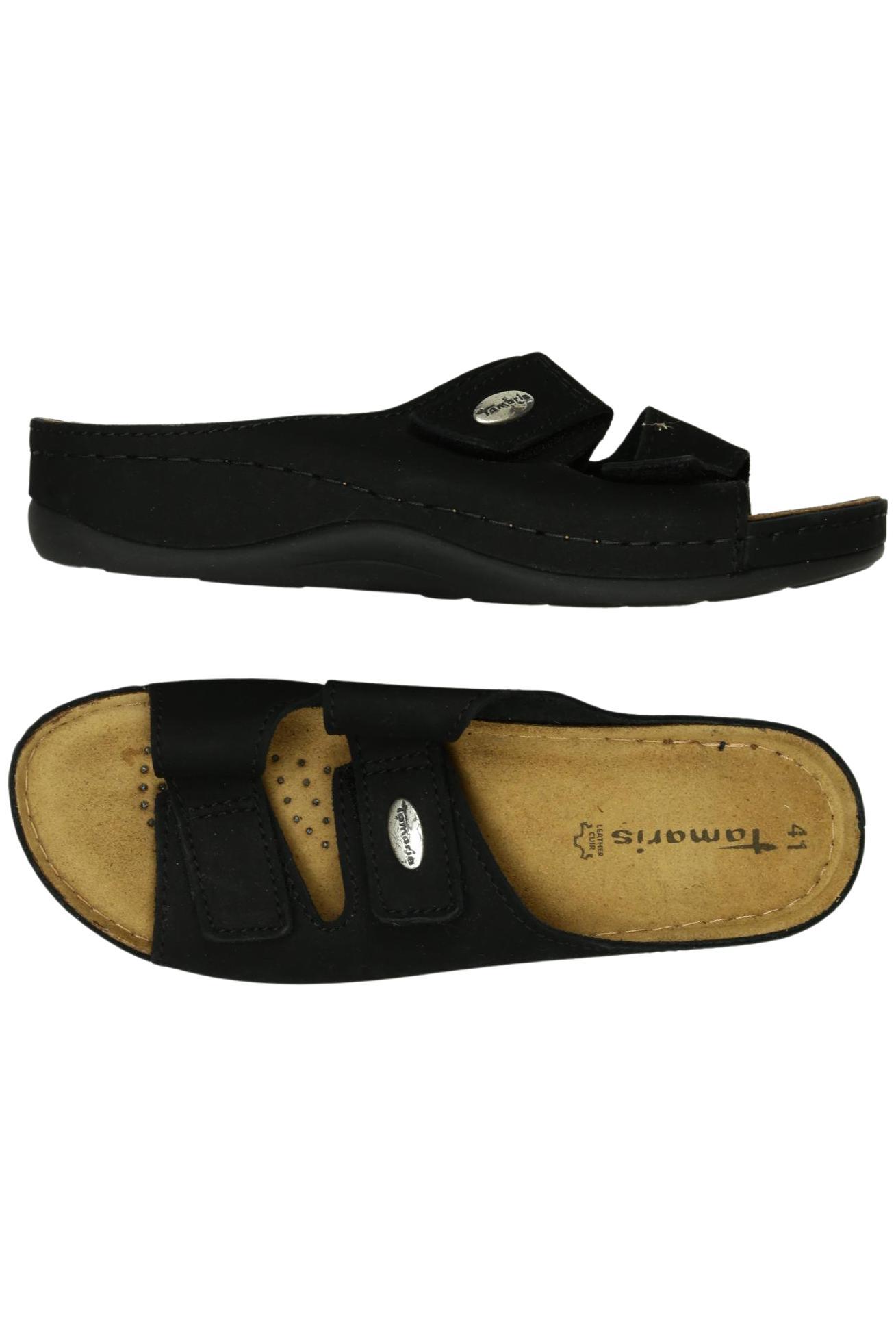 

Tamaris Damen Sandale, schwarz, Gr. 41