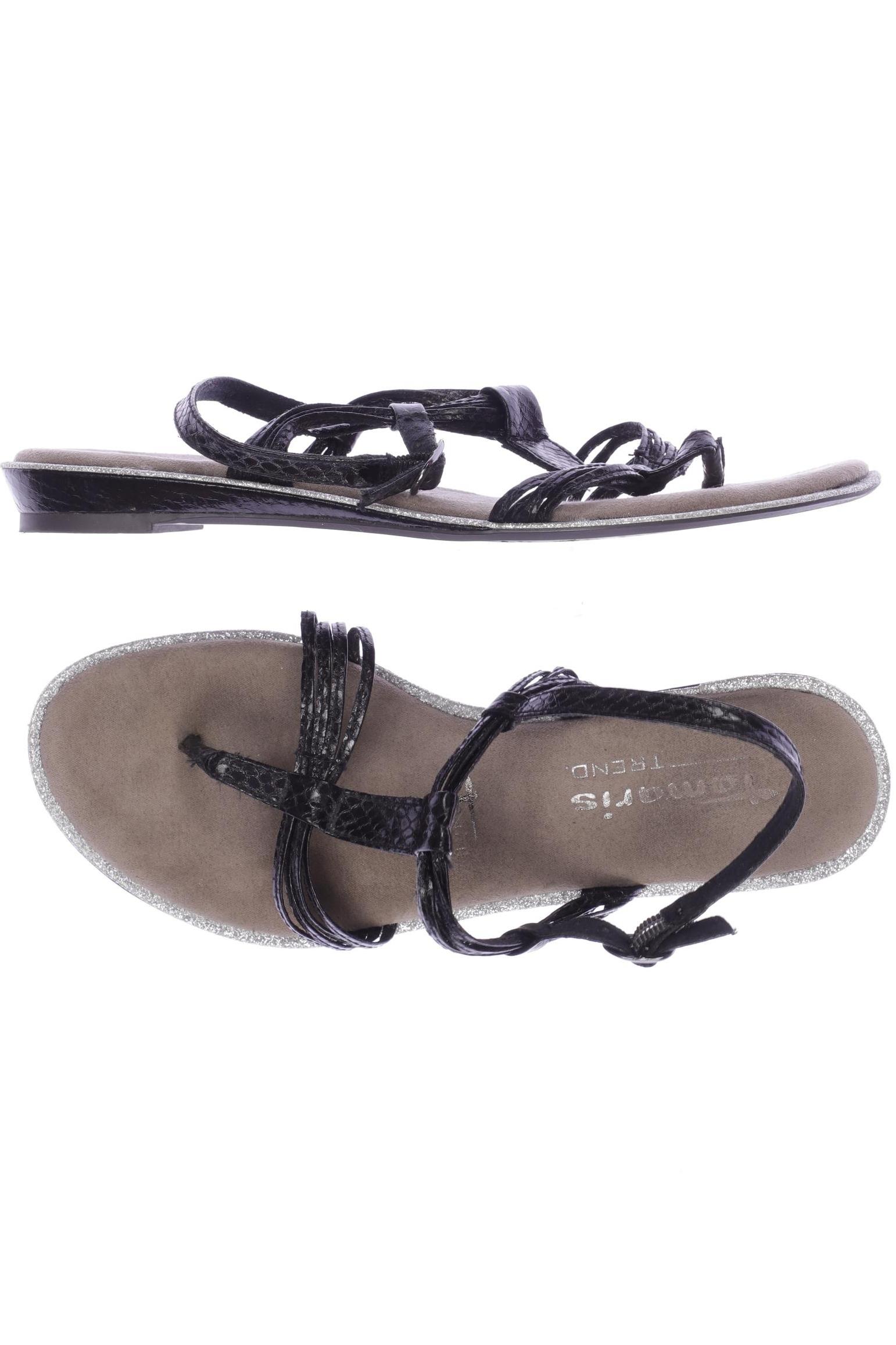 

Tamaris Damen Sandale, schwarz, Gr. 39