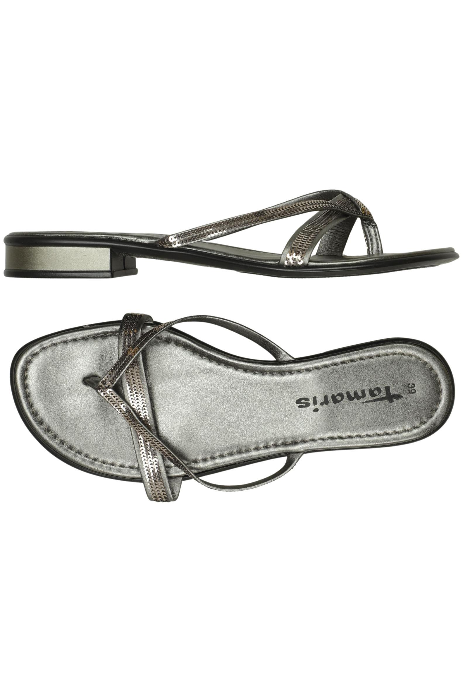 

Tamaris Damen Sandale, silber, Gr. 39