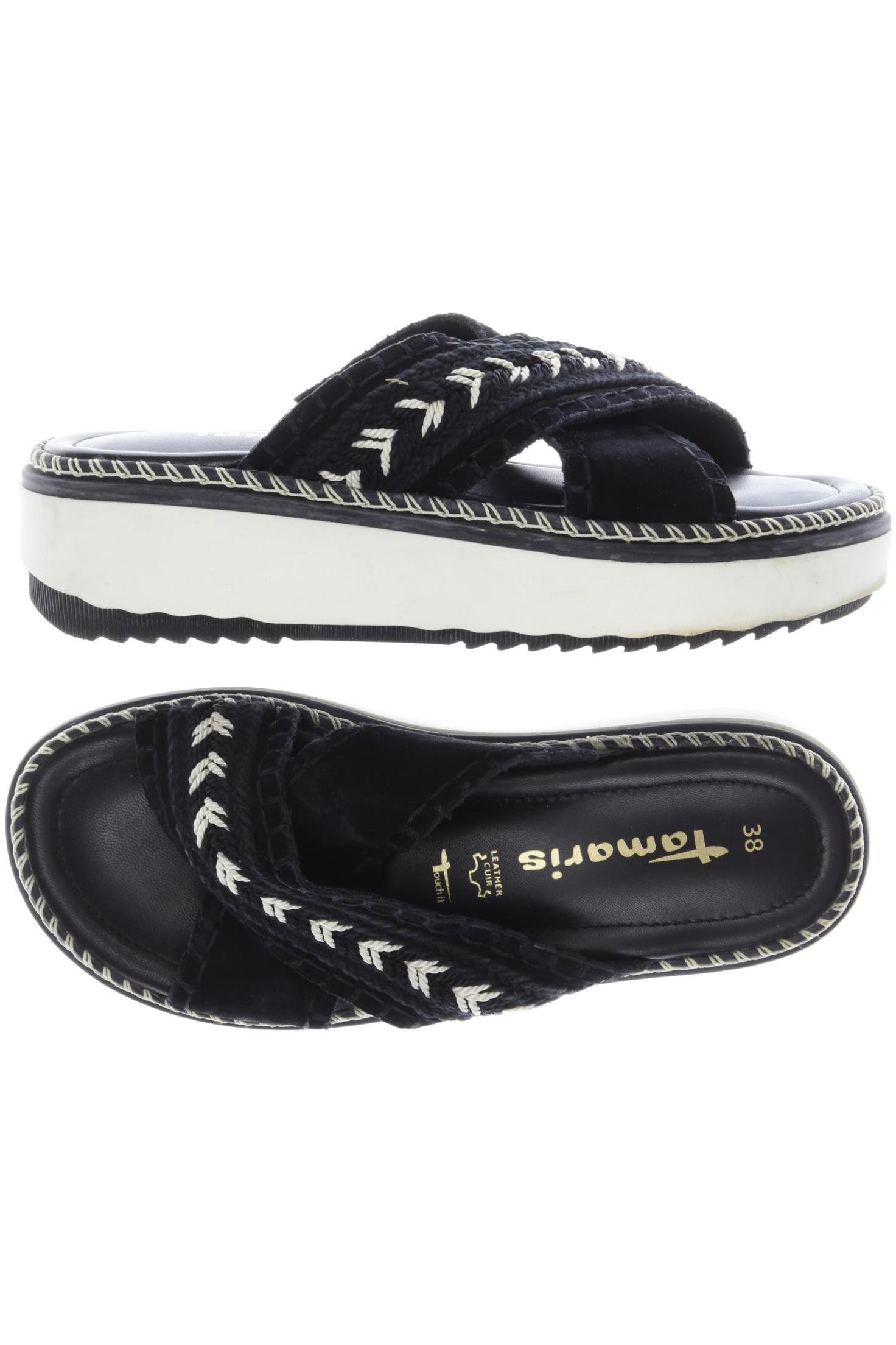

Tamaris Damen Sandale, schwarz, Gr. 38