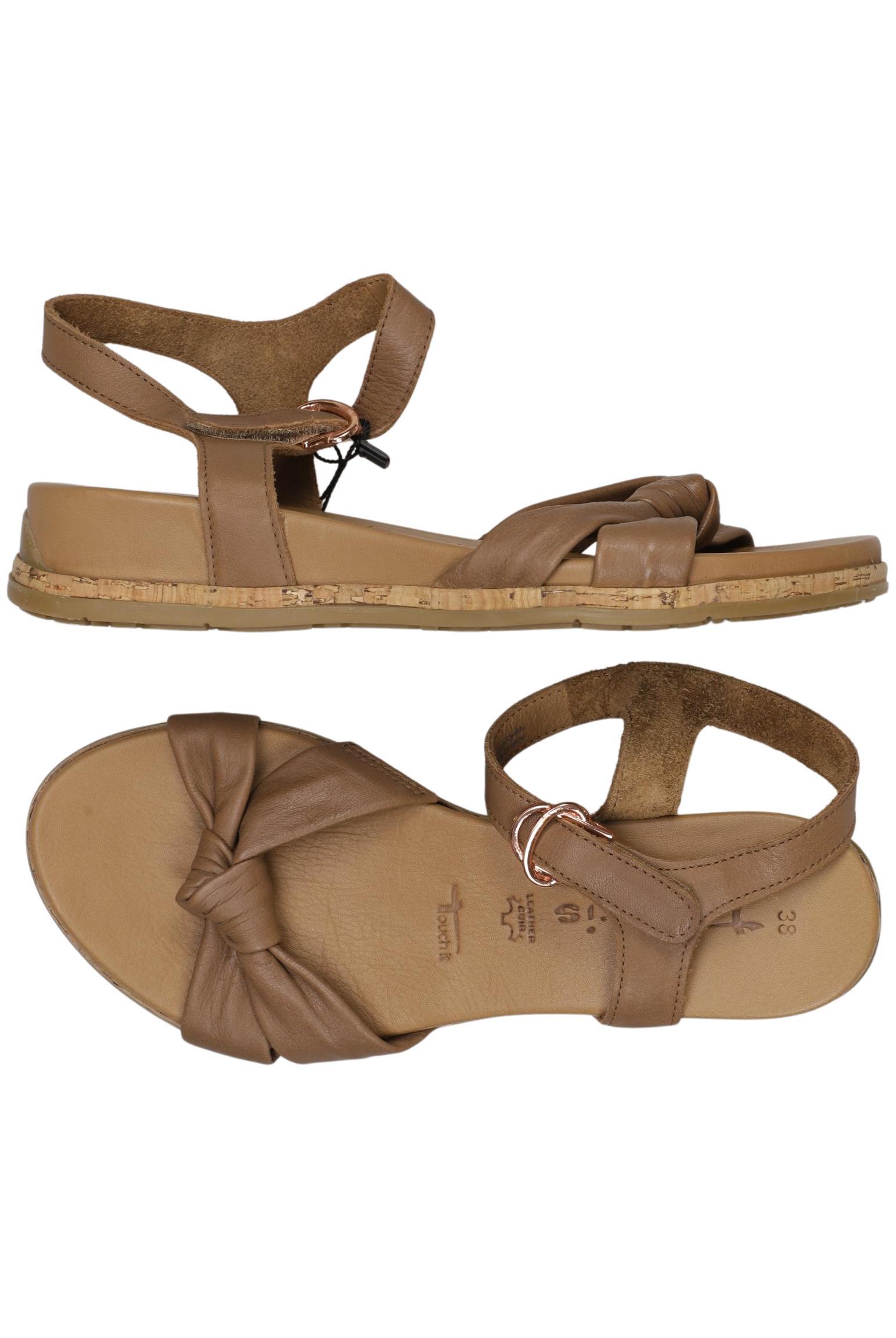 

Tamaris Damen Sandale, braun, Gr. 38