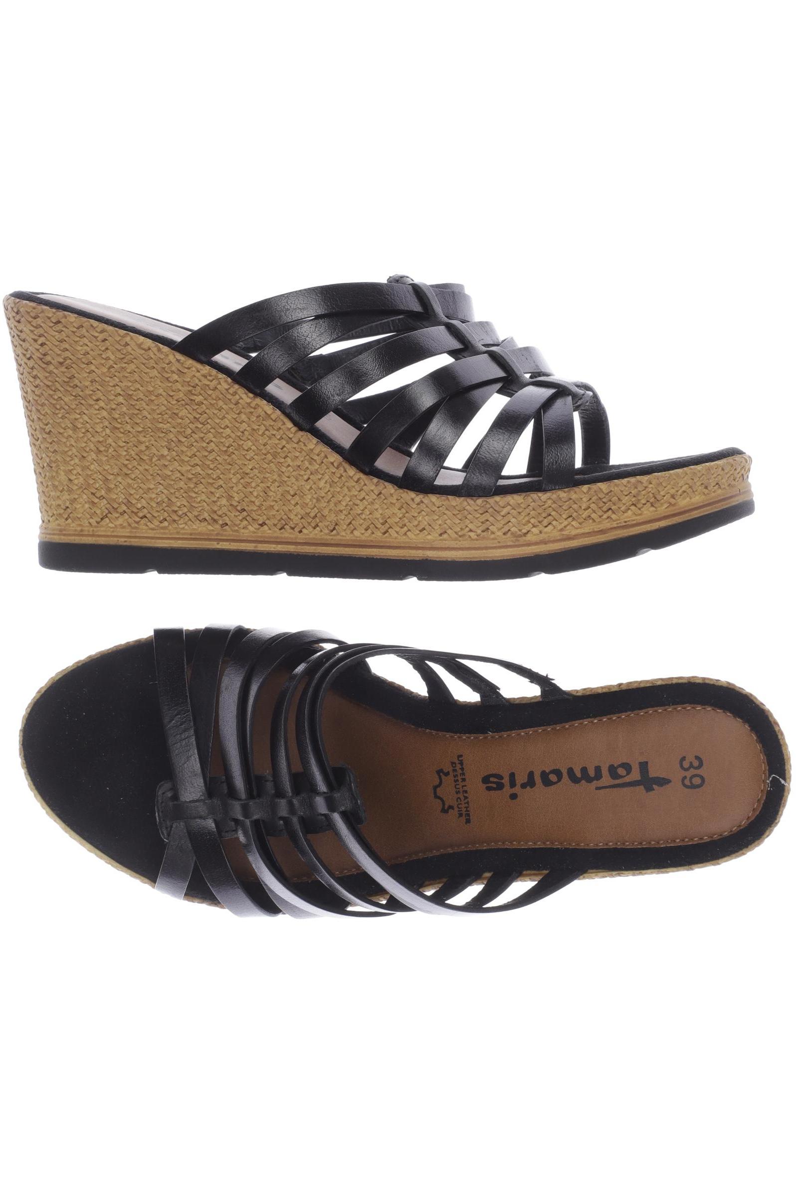

Tamaris Damen Sandale, schwarz, Gr. 39