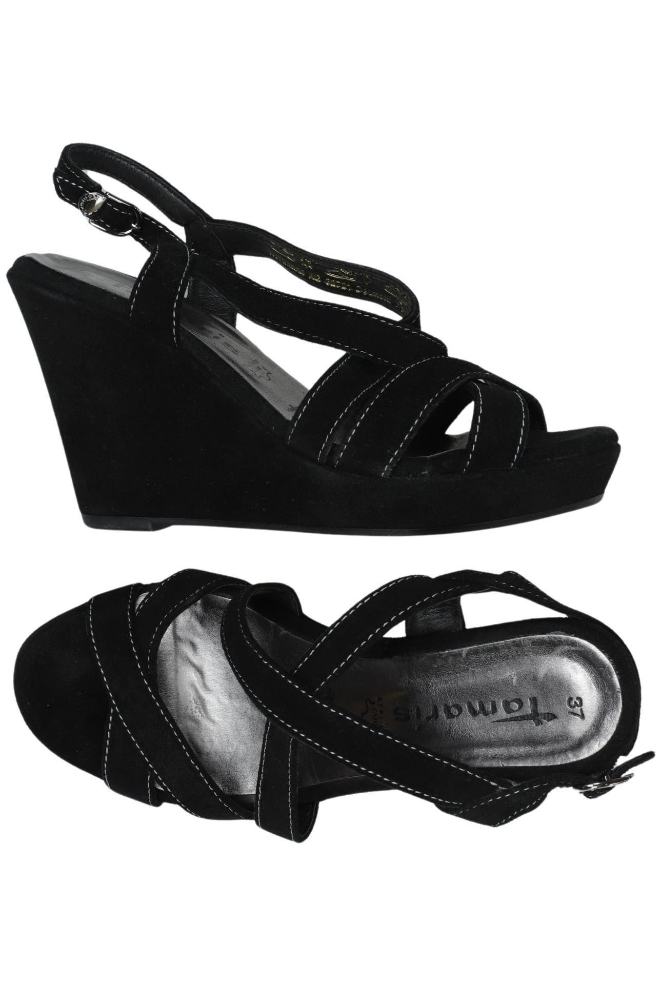 

Tamaris Damen Sandale, schwarz, Gr. 37