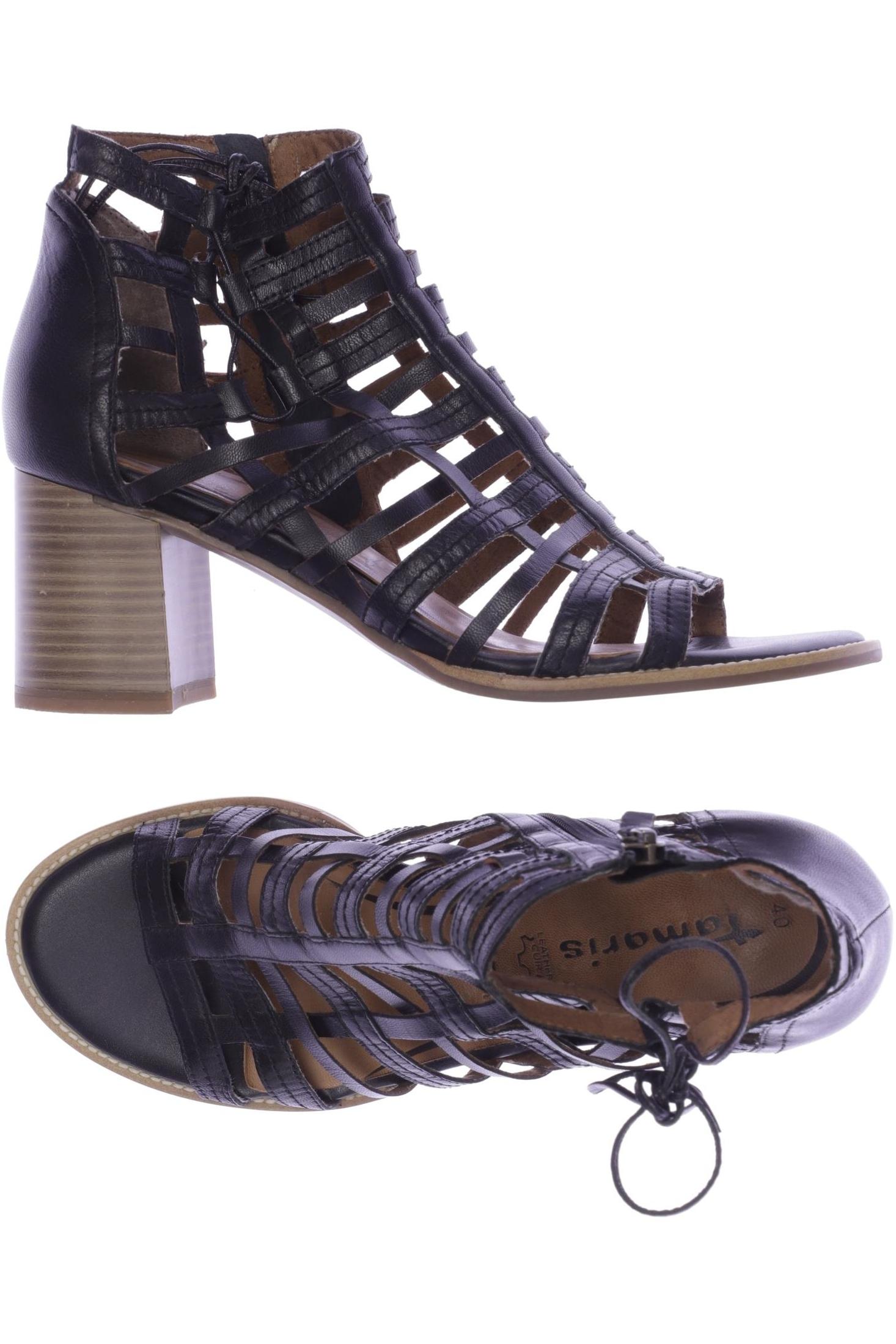 

Tamaris Damen Sandale, schwarz, Gr. 40