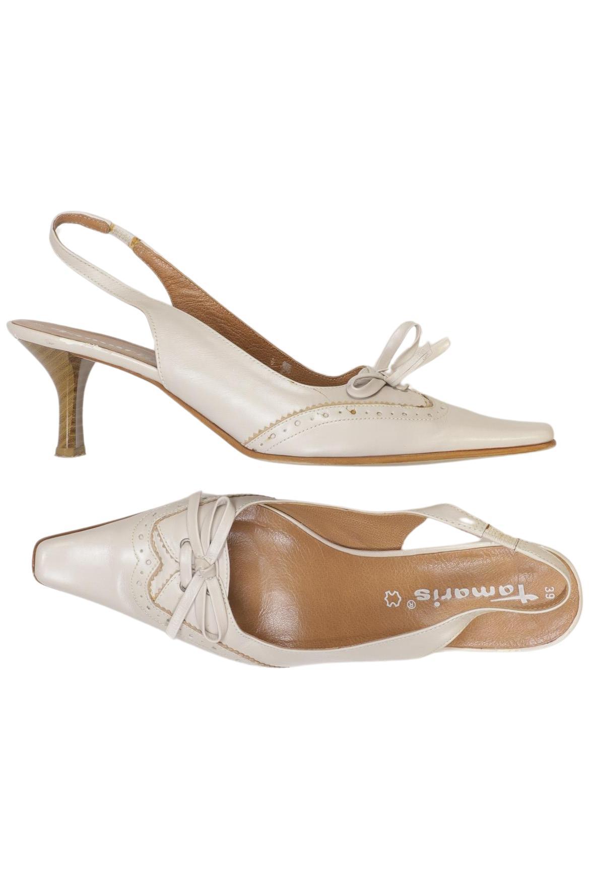 

Tamaris Damen Sandale, cremeweiß, Gr. 39