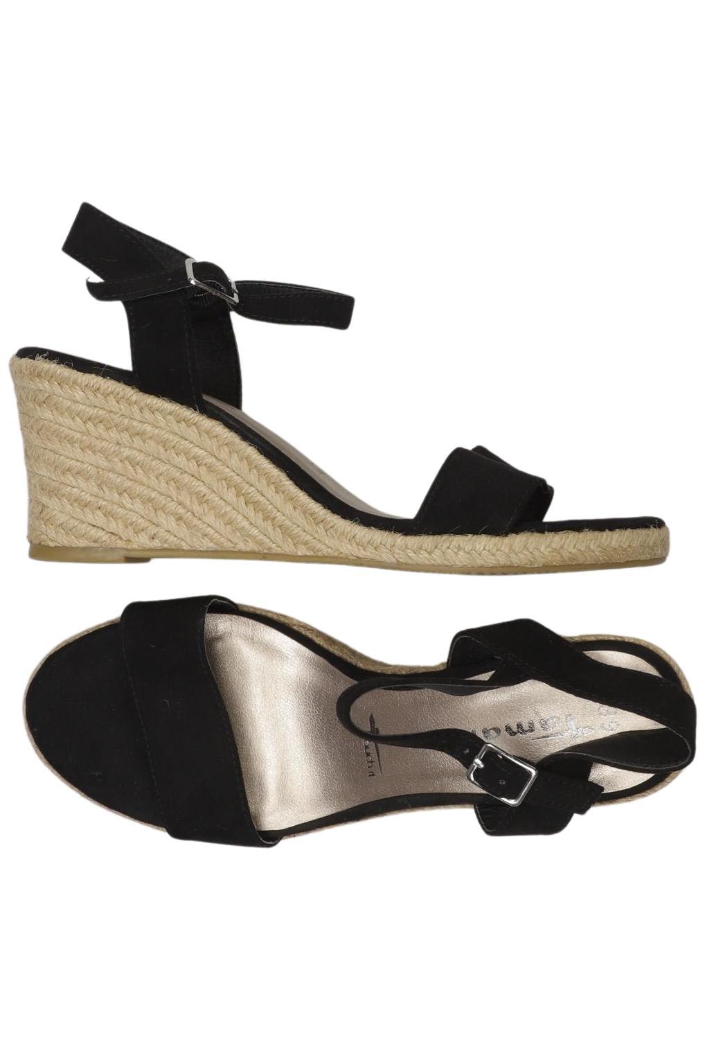 

Tamaris Damen Sandale, schwarz, Gr. 39