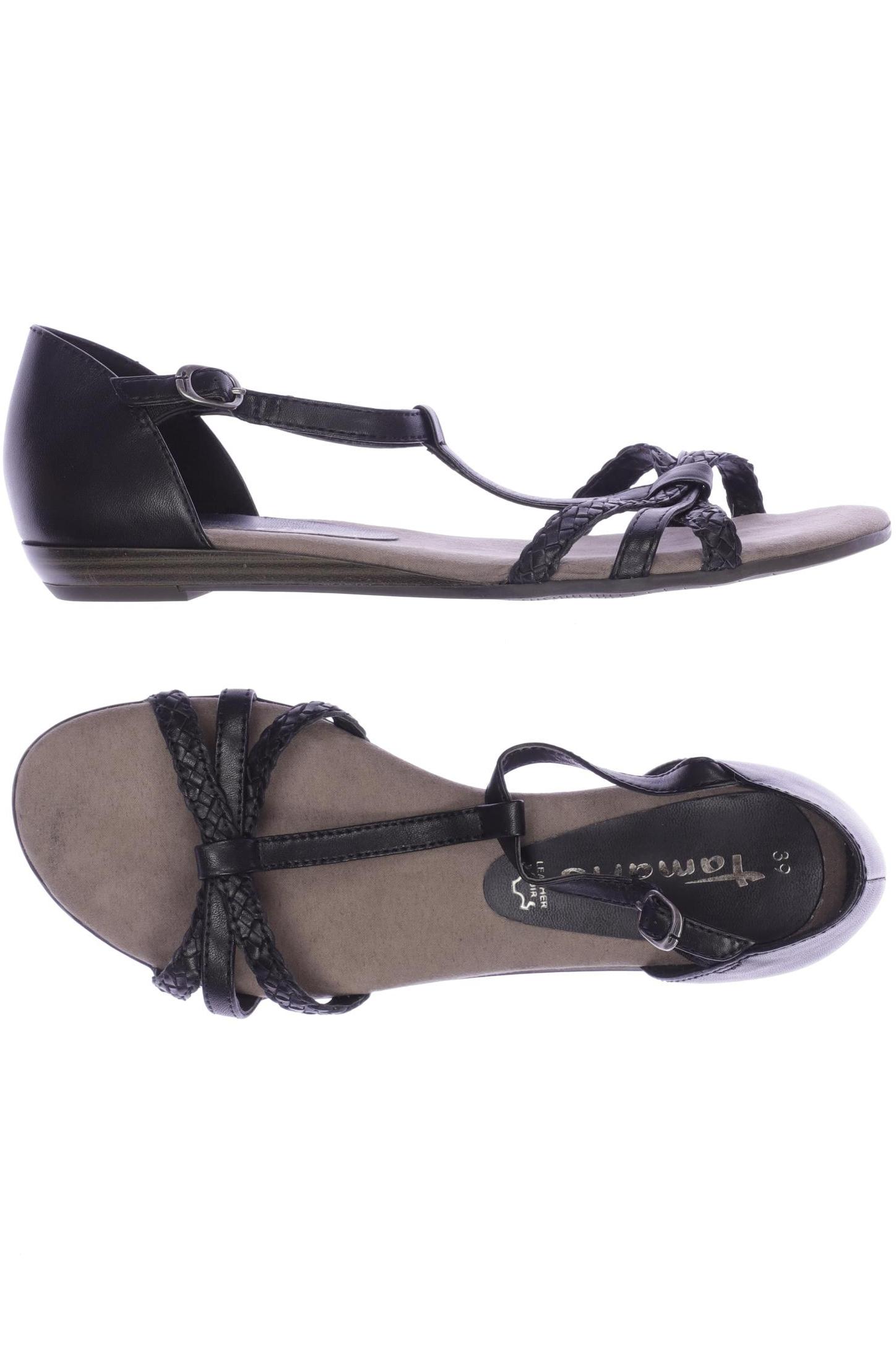 

Tamaris Damen Sandale, schwarz, Gr. 39