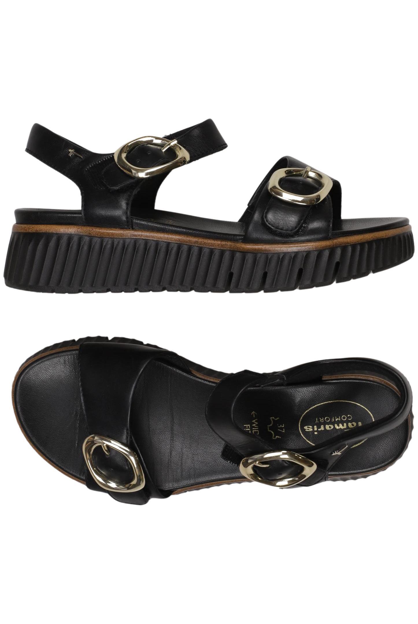 

Tamaris Damen Sandale, schwarz, Gr. 37