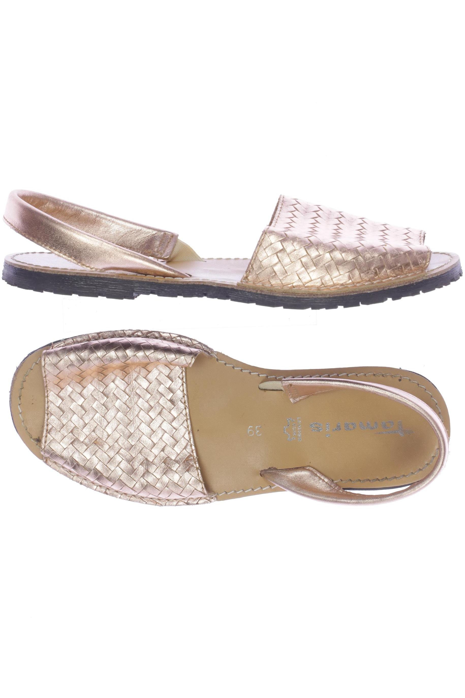 

Tamaris Damen Sandale, gold, Gr. 39