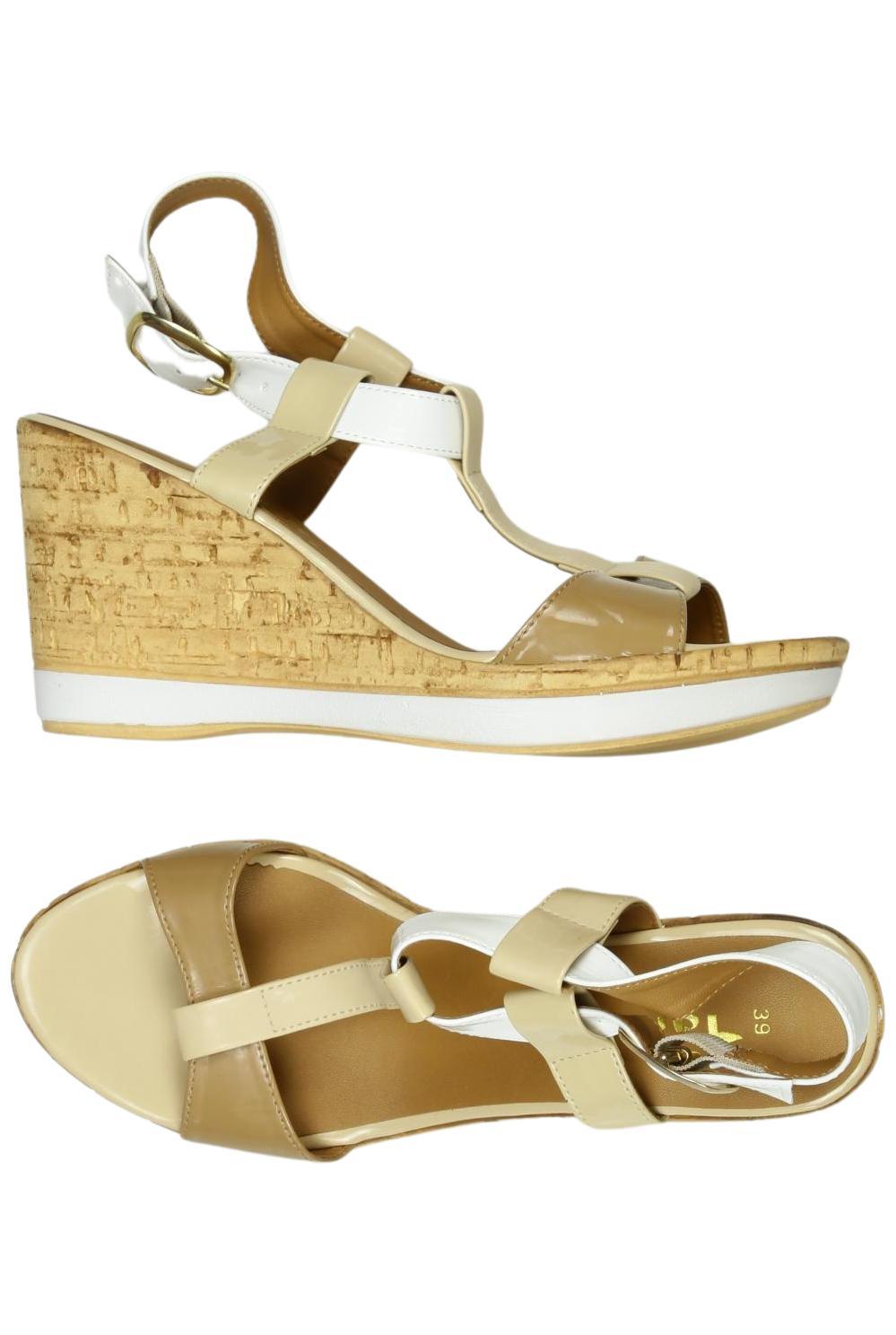 

Tamaris Damen Sandale, cremeweiß, Gr. 39