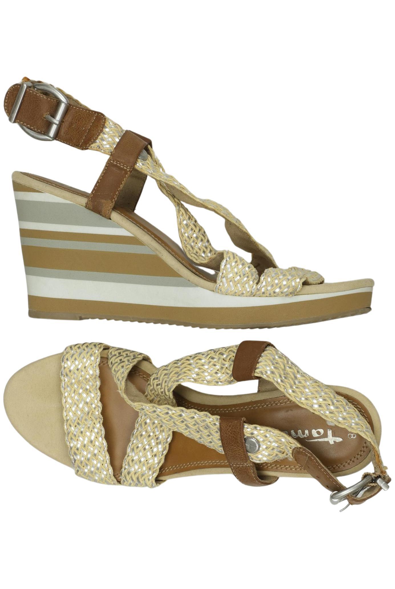 

Tamaris Damen Sandale, beige, Gr. 38