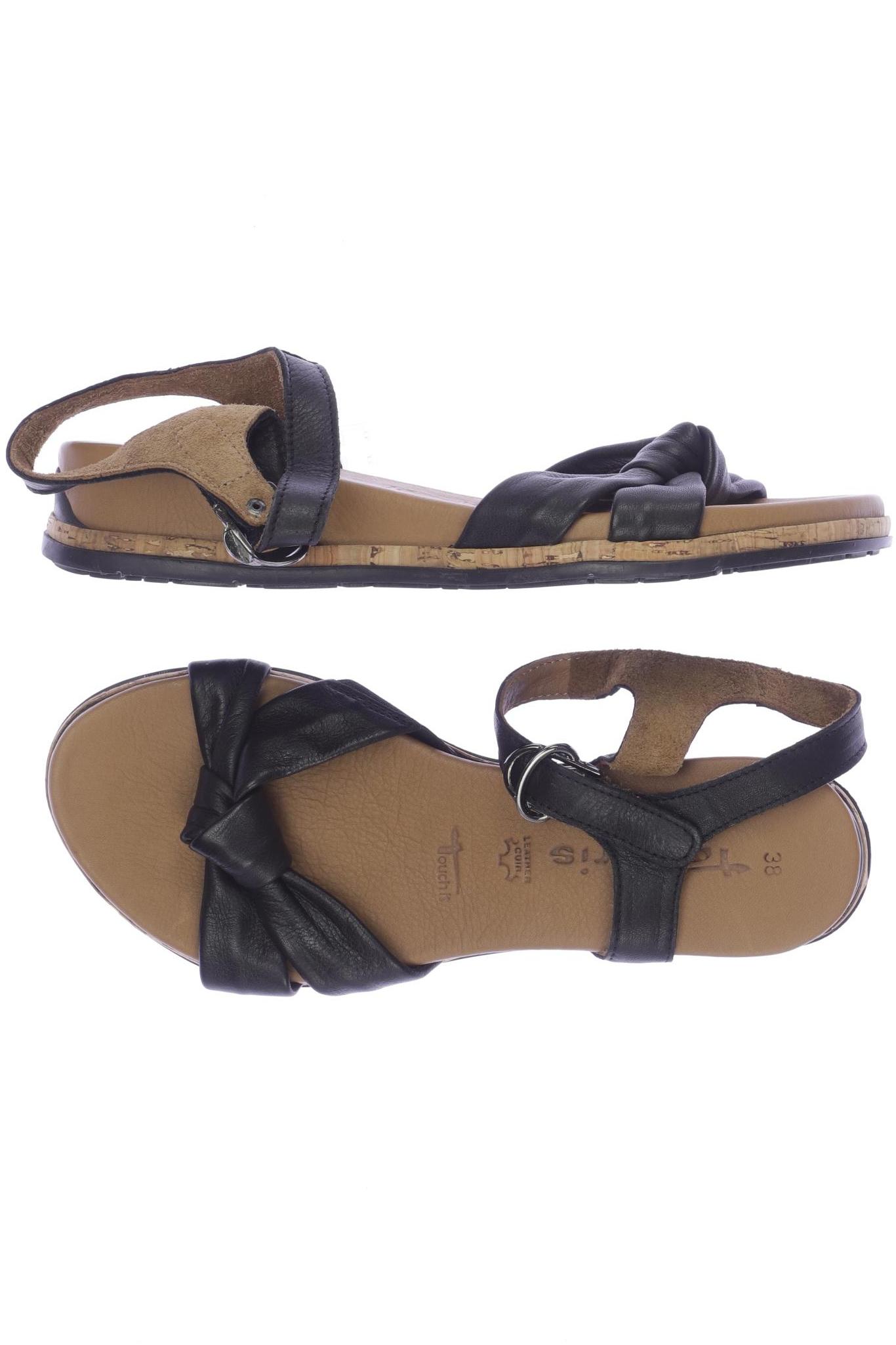 

Tamaris Damen Sandale, schwarz, Gr. 38