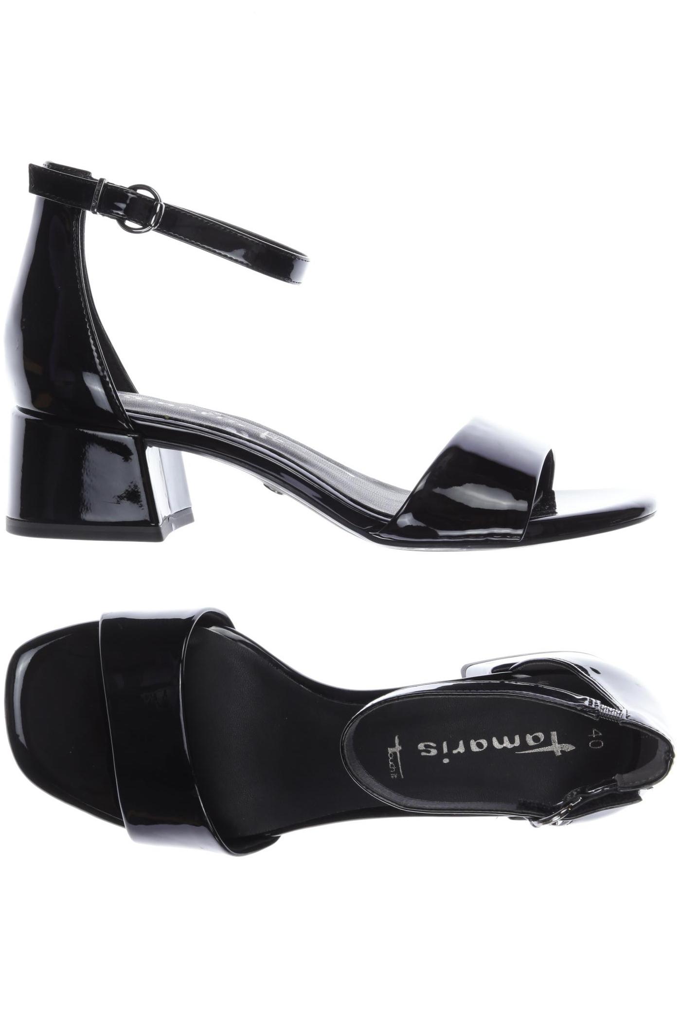 

Tamaris Damen Sandale, schwarz, Gr. 40