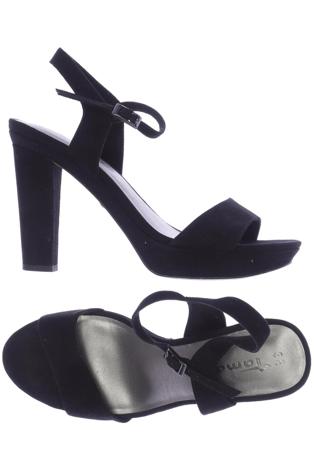 

Tamaris Damen Sandale, schwarz, Gr. 38
