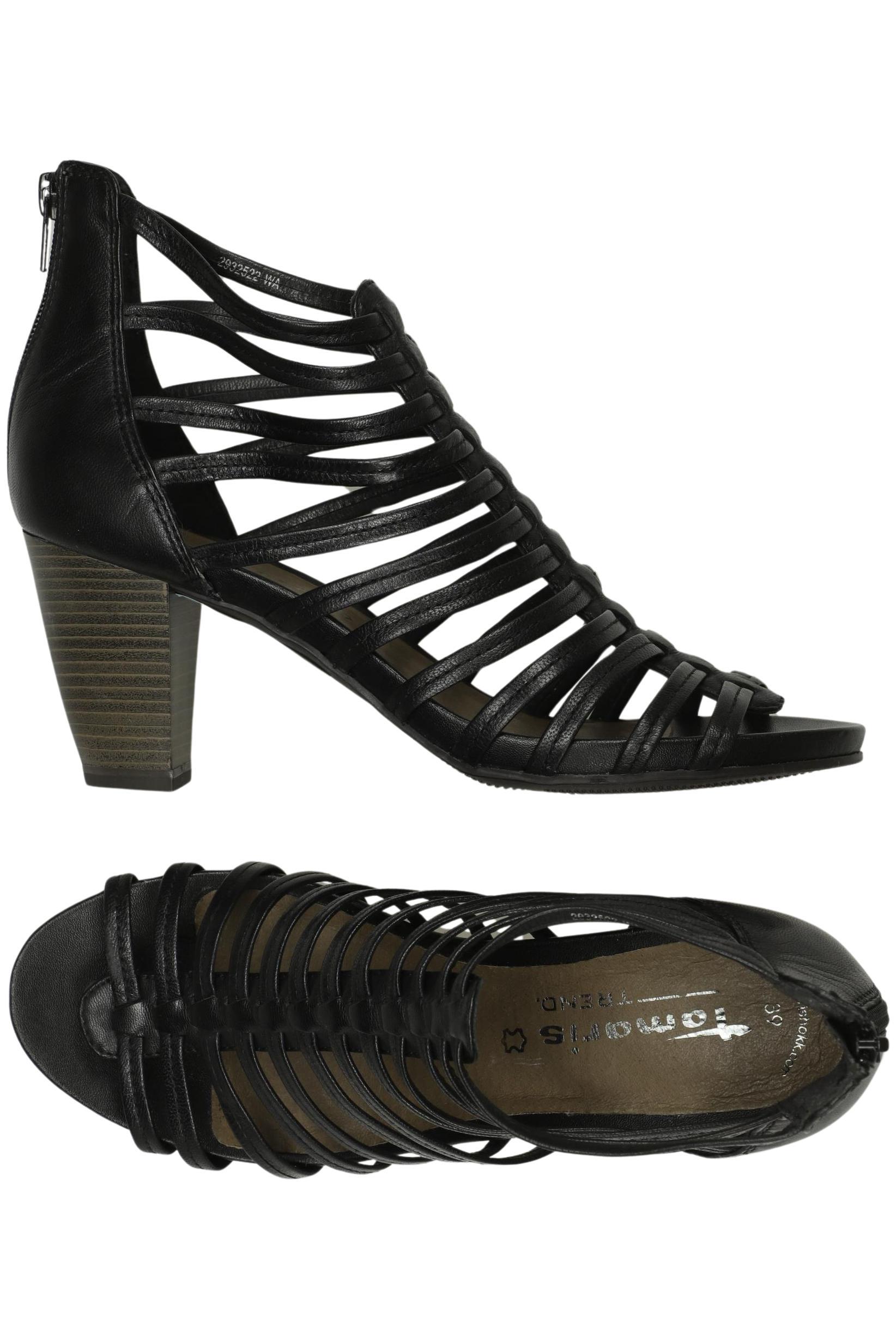 

Tamaris Damen Sandale, schwarz, Gr. 39