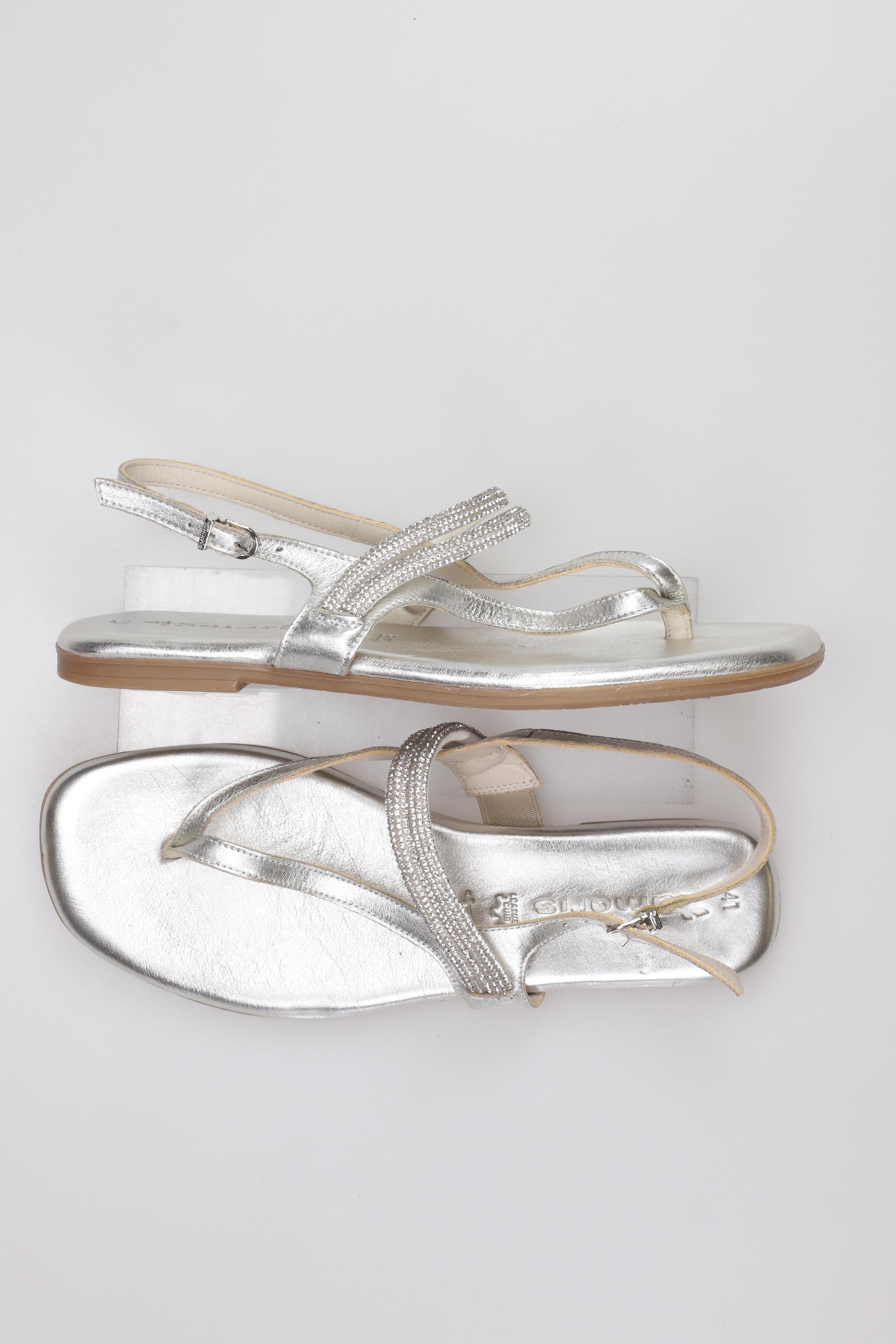 

Tamaris Damen Sandale, silber, Gr. 41