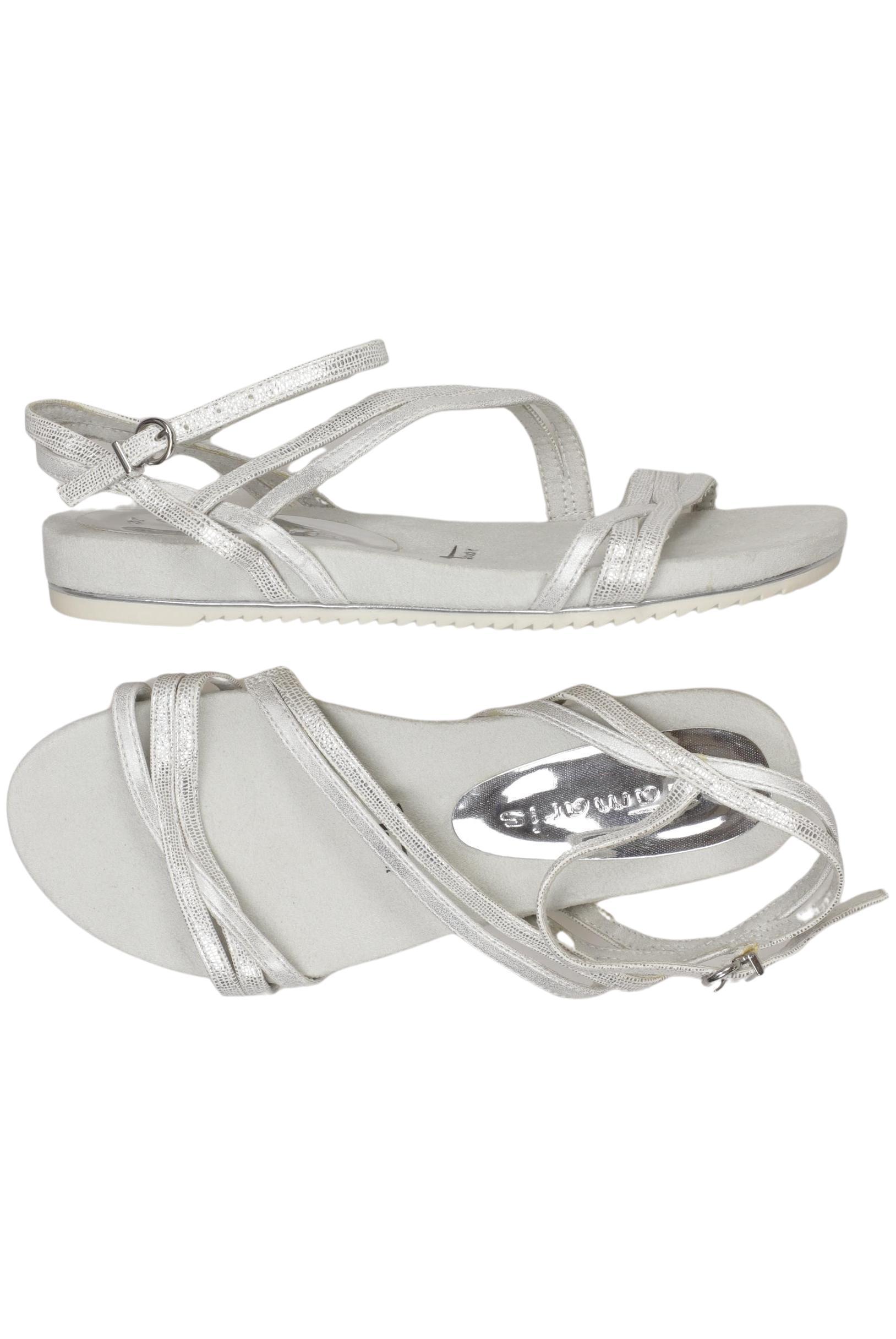 

Tamaris Damen Sandale, silber, Gr. 37