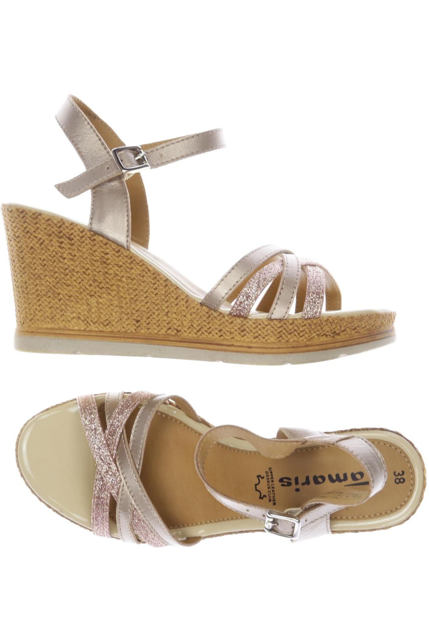 

Tamaris Damen Sandale, beige, Gr. 38