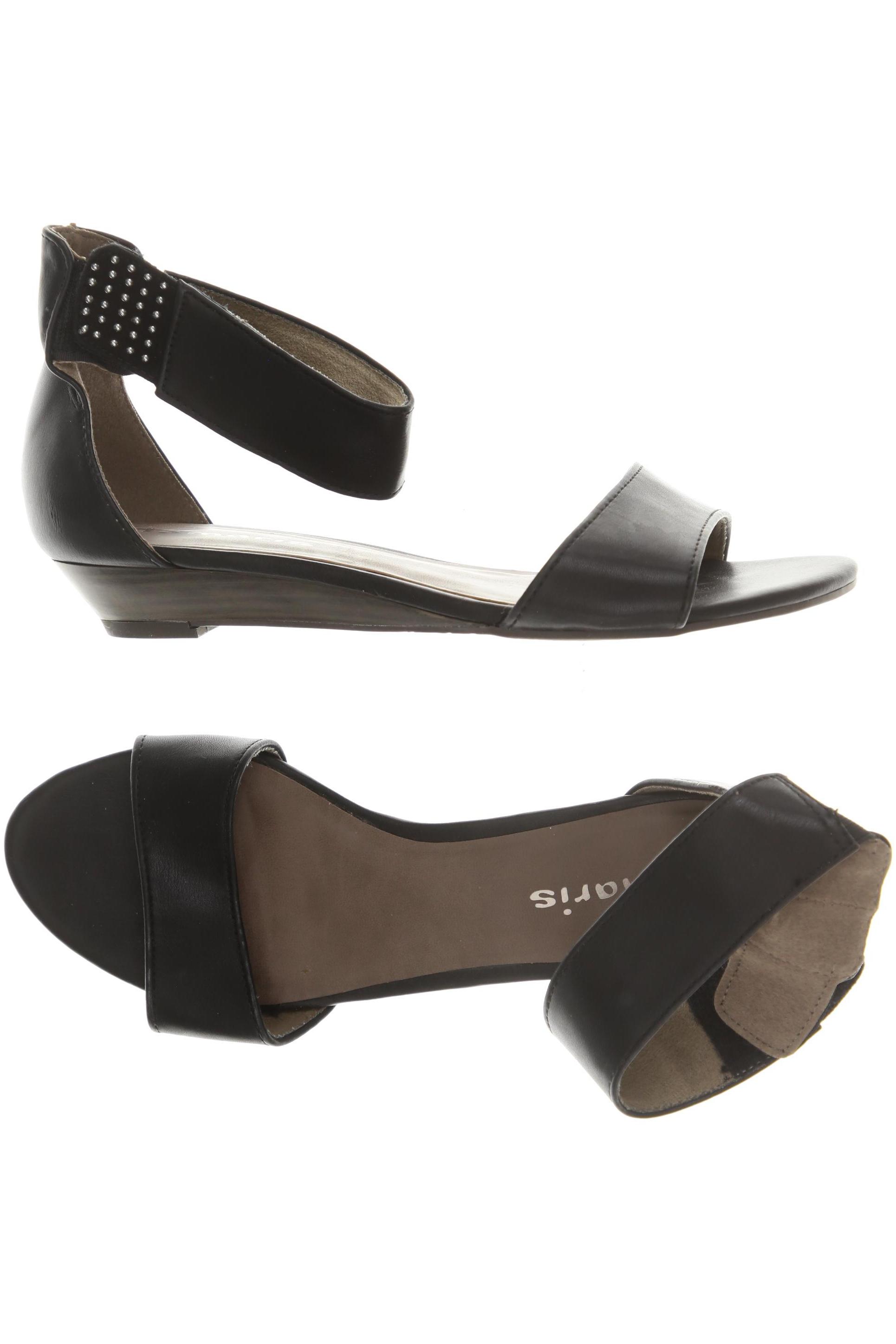 

Tamaris Damen Sandale, schwarz, Gr. 39