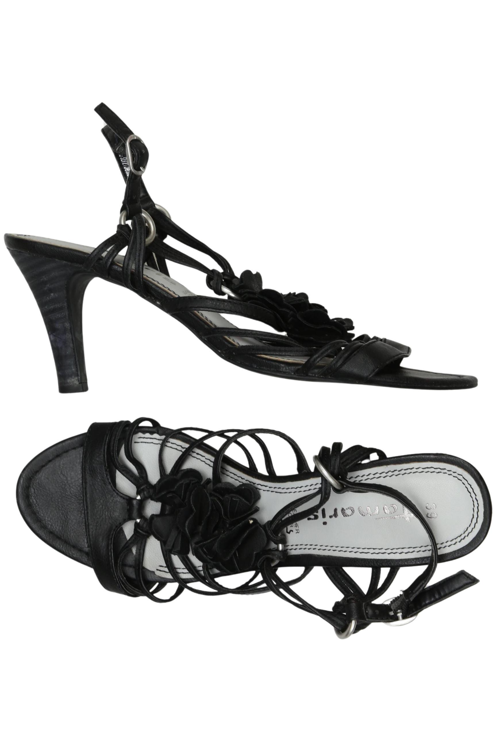 

Tamaris Damen Sandale, schwarz, Gr. 39