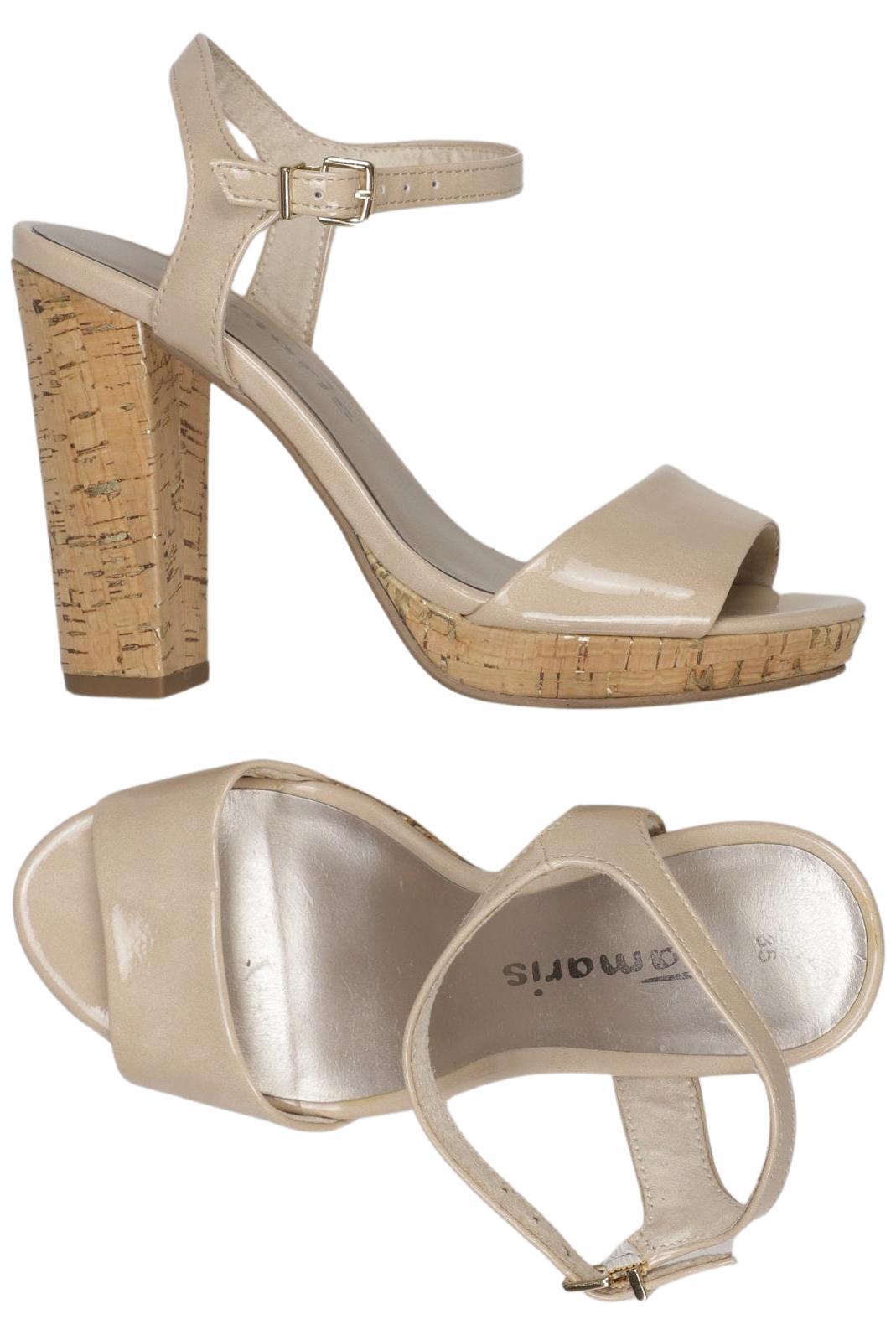 

Tamaris Damen Sandale, beige, Gr. 35